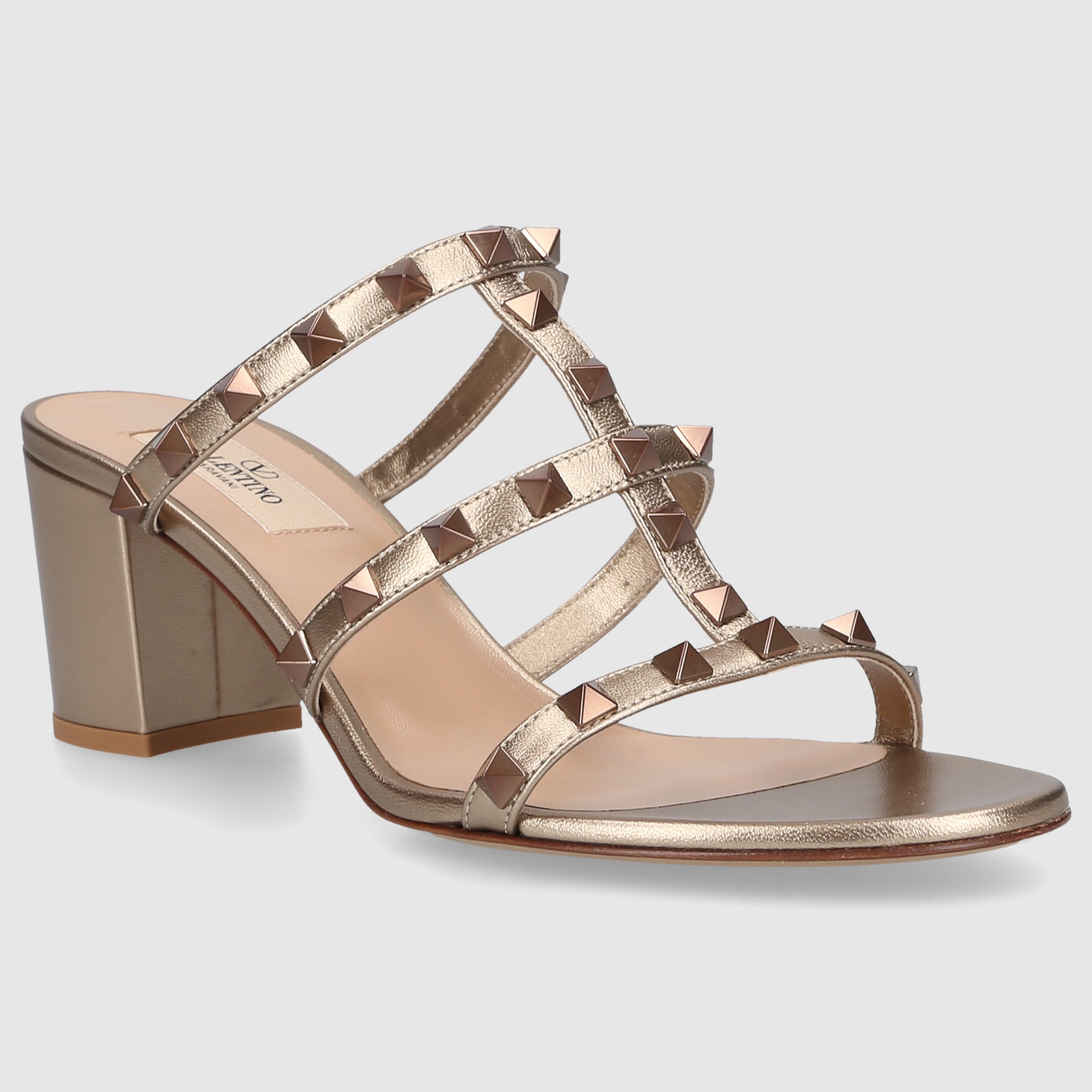 Valentino Garavani Damen Sandalen ROCKSTUD  Kalbsleder