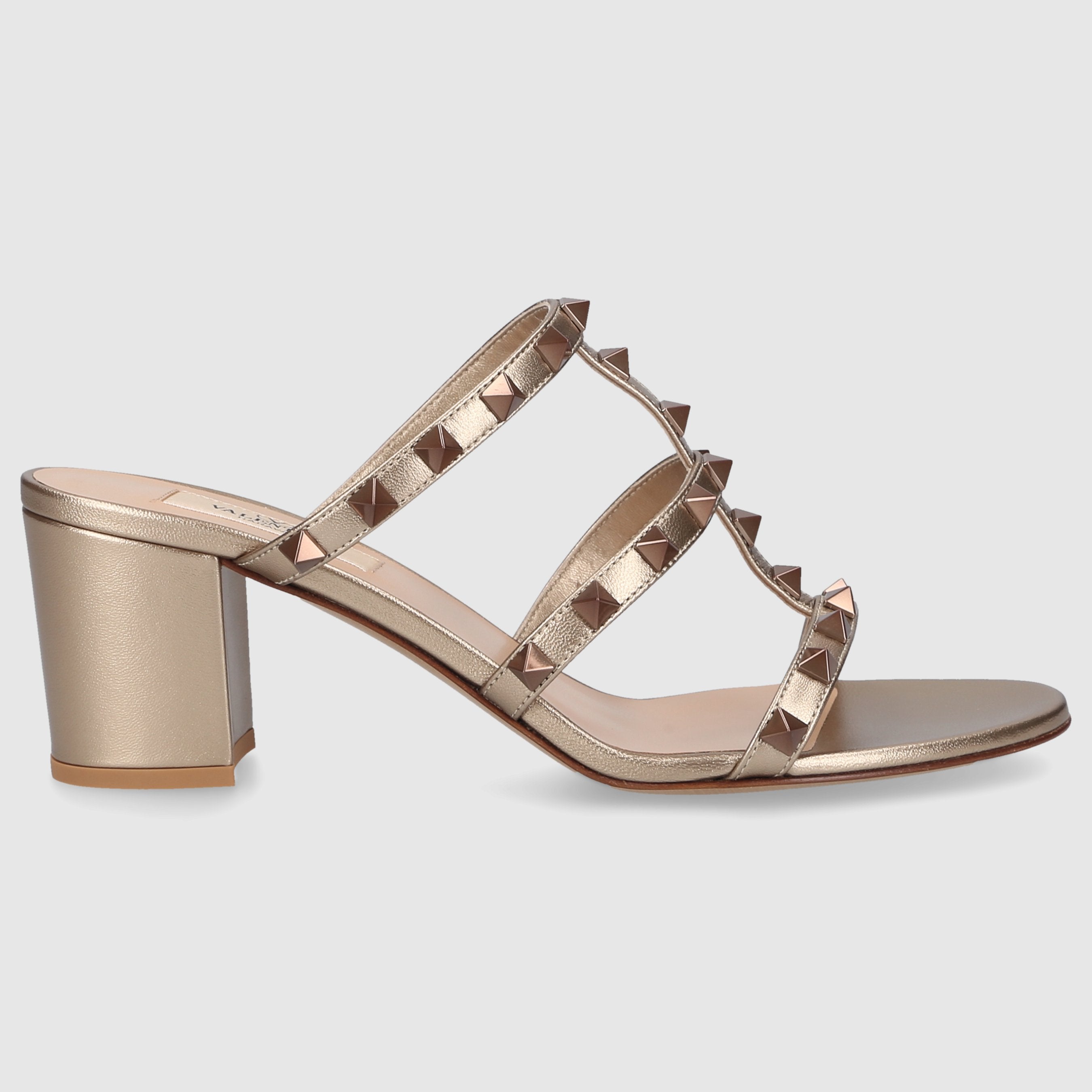 Valentino Garavani Damen Sandalen ROCKSTUD  Kalbsleder