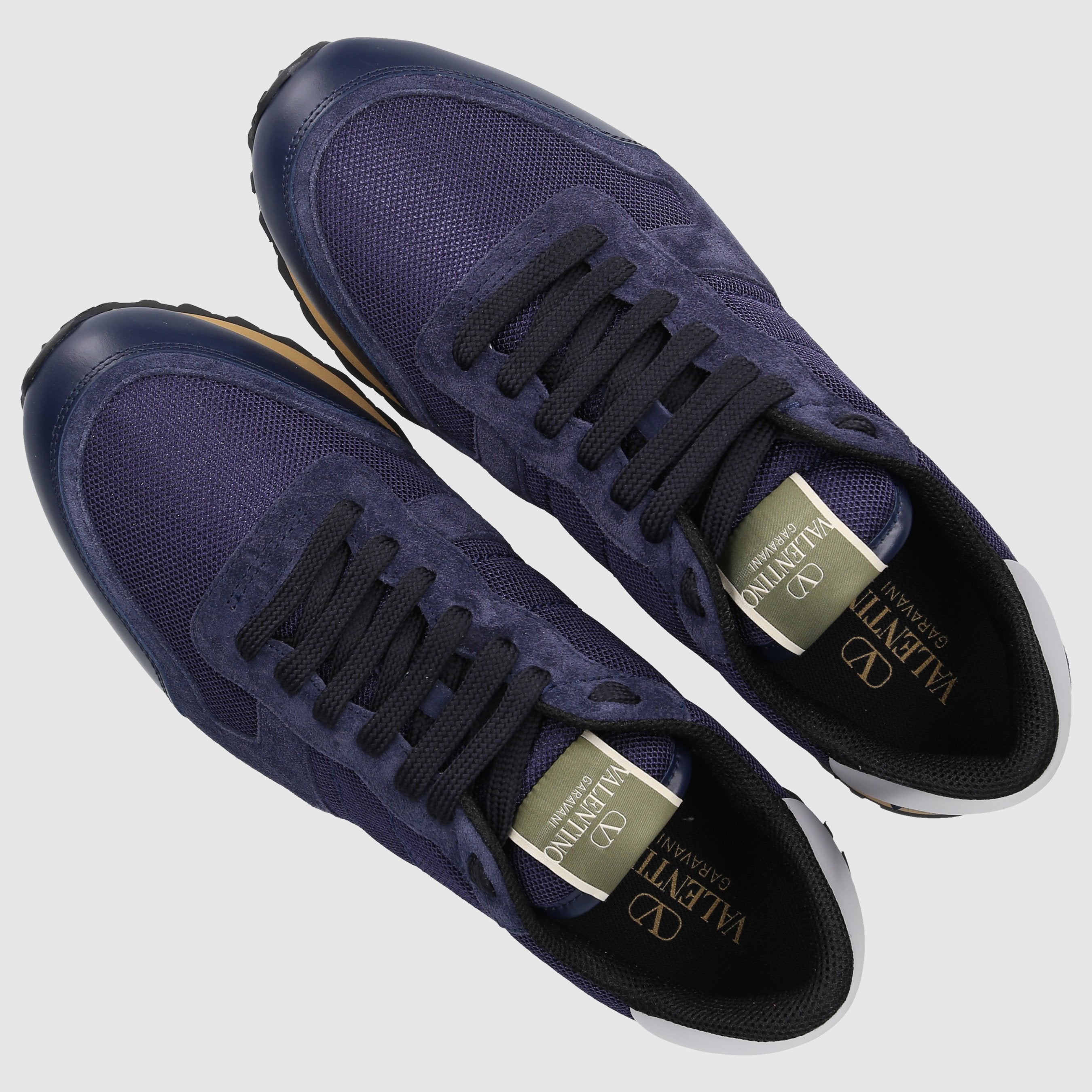 Valentino Garavani Herren Sneaker low ROCKRUNNER Veloursleder Textil