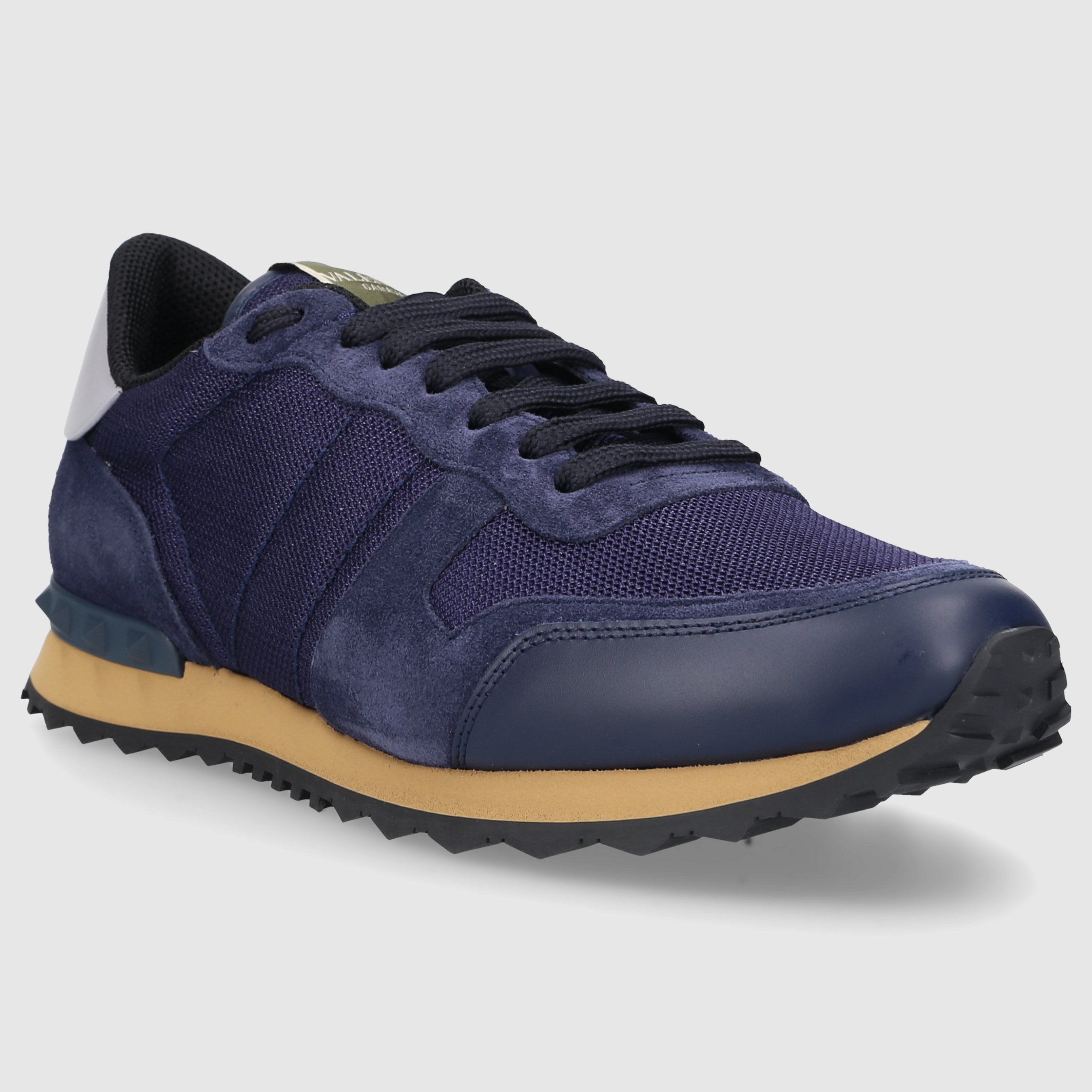 Valentino Garavani Herren Sneaker low ROCKRUNNER Veloursleder Textil