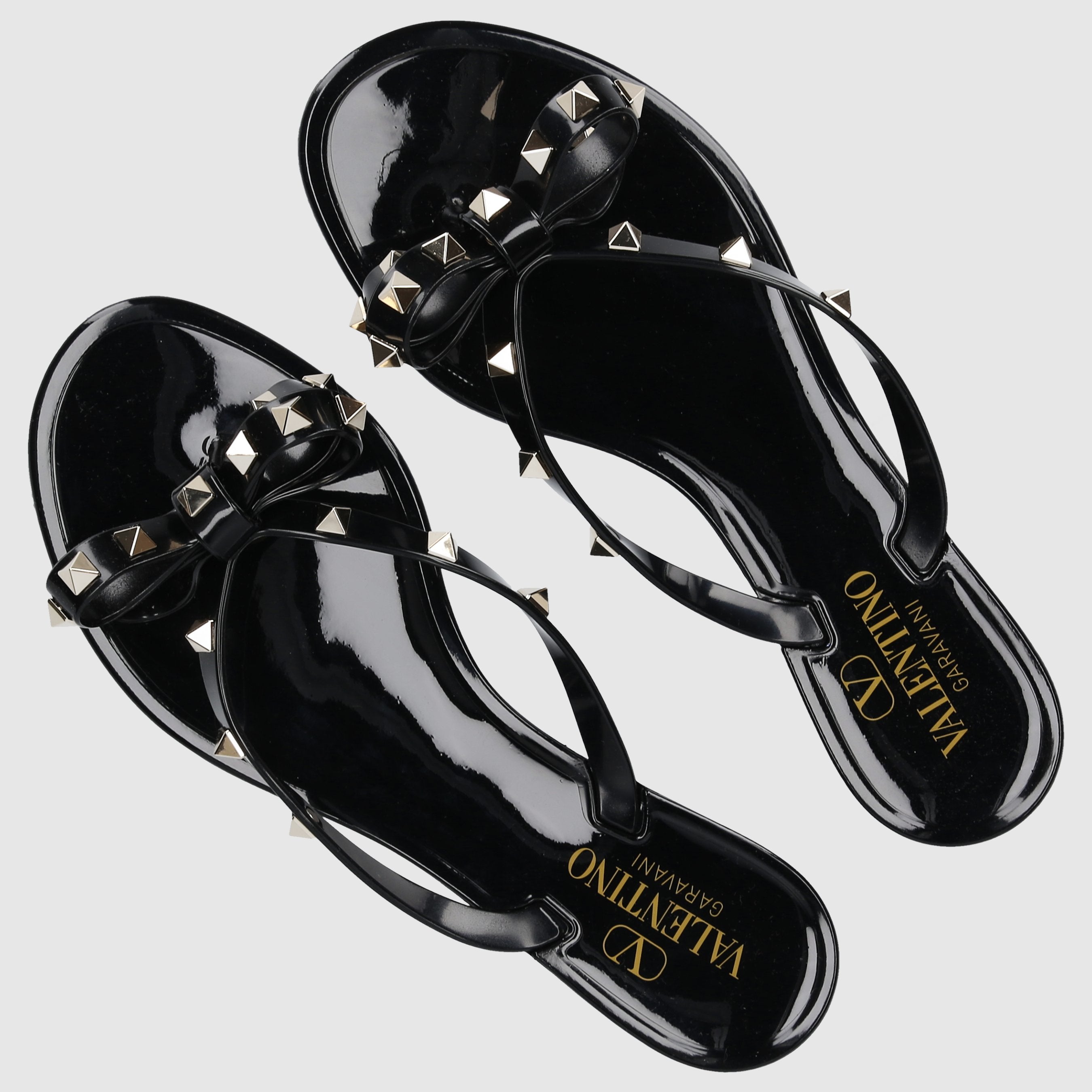 Valentino Garavani Damen Zehentrenner FLIPFLOPS ROCKSTUD PVC