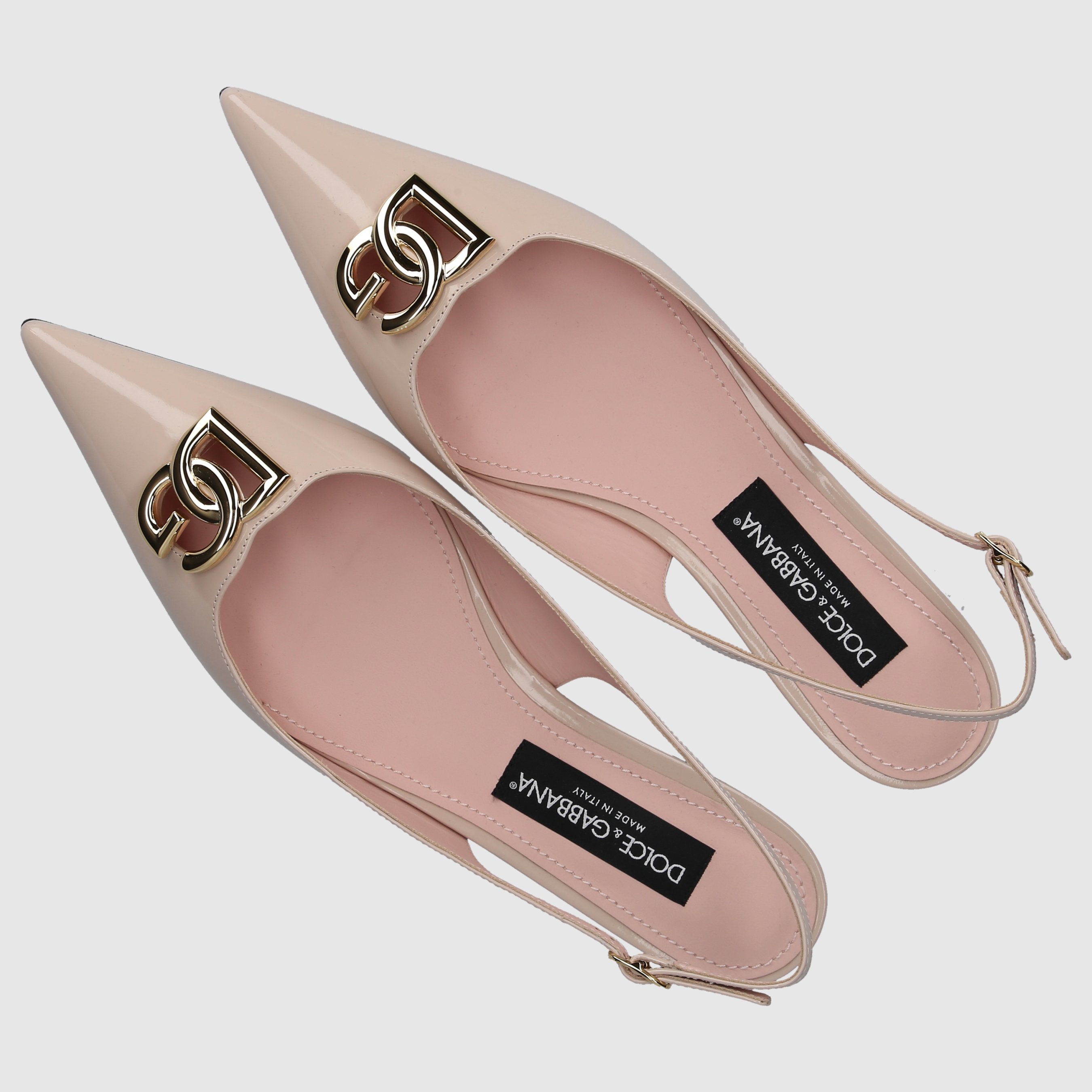 Dolce & Gabbana Damen Sling-Ballerinas LOLLO Lackleder