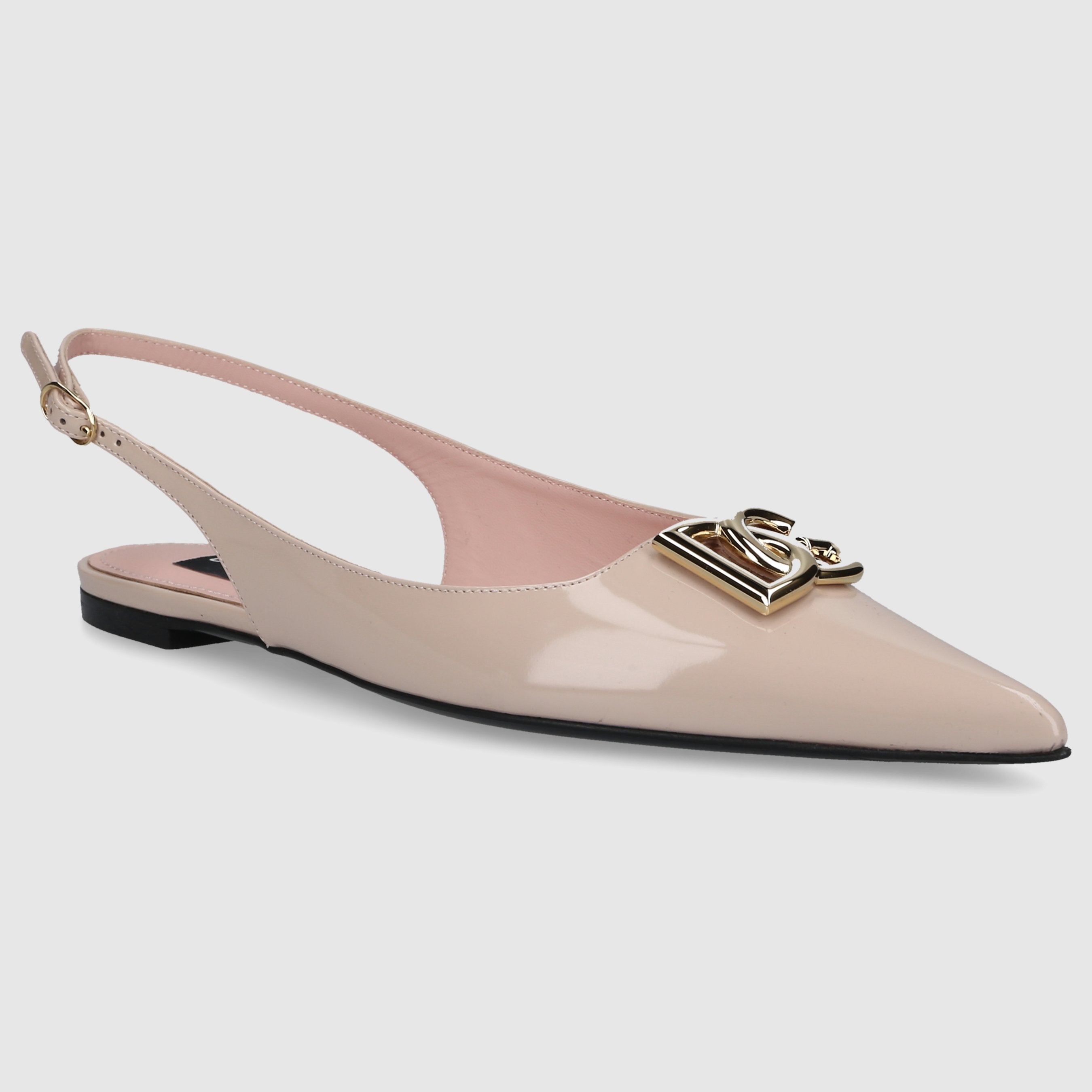 Dolce & Gabbana Damen Sling-Ballerinas LOLLO Lackleder
