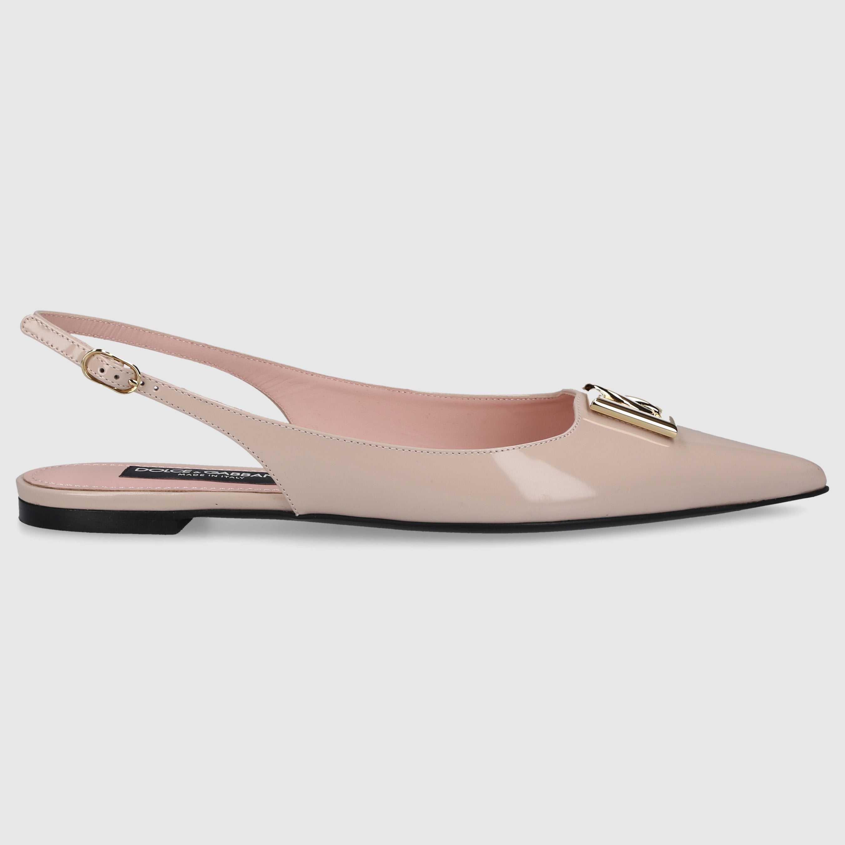 Dolce & Gabbana Damen Sling-Ballerinas LOLLO Lackleder