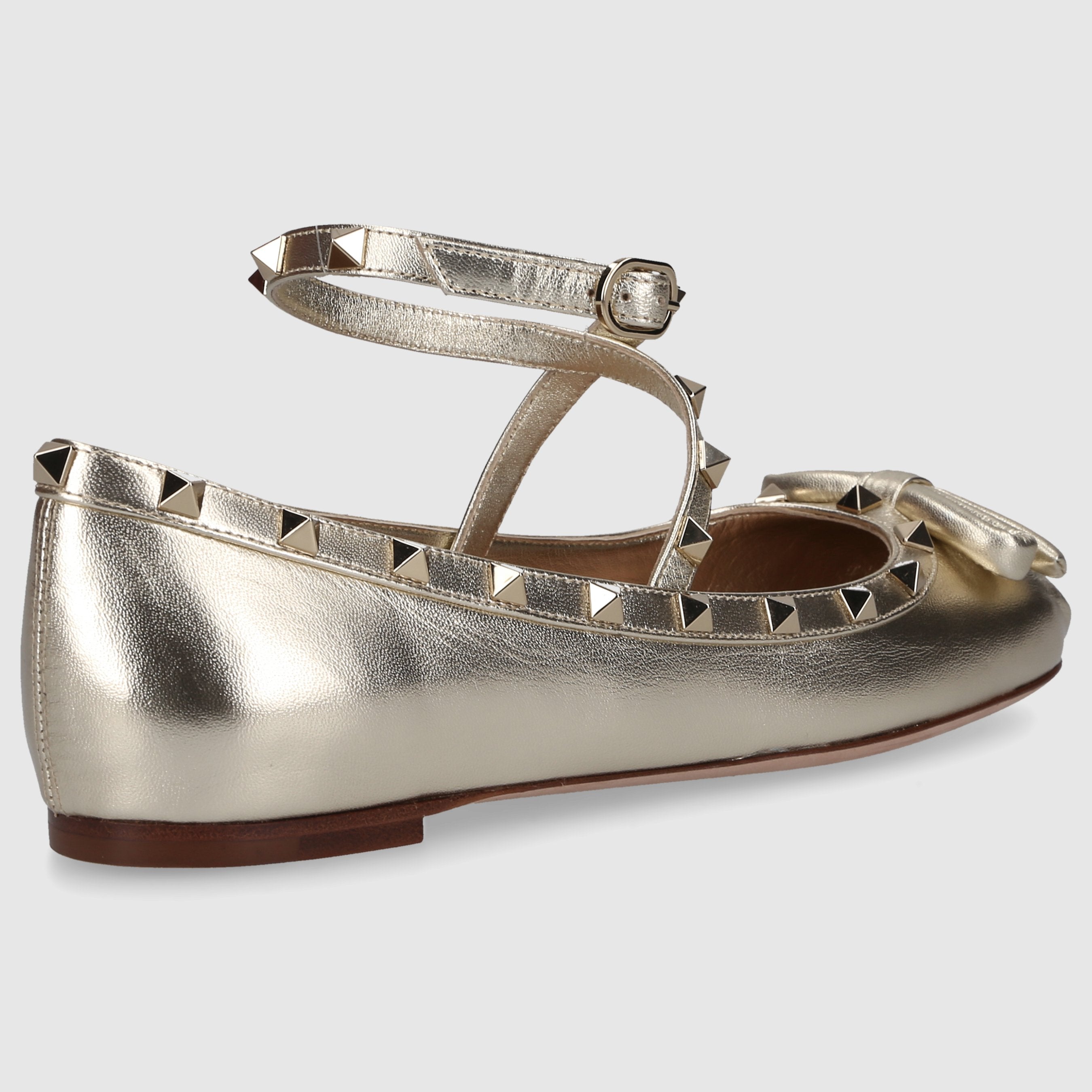 Valentino Garavani Damen Ballerinas ROCKSTUD Nappaleder