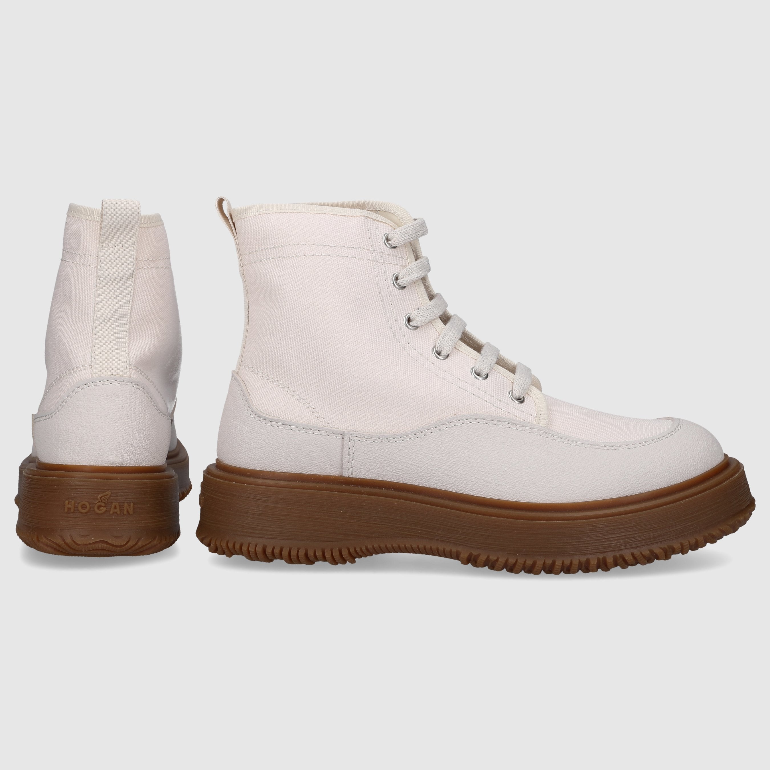 Hogan Damen Stiefeletten H602 Canvas
