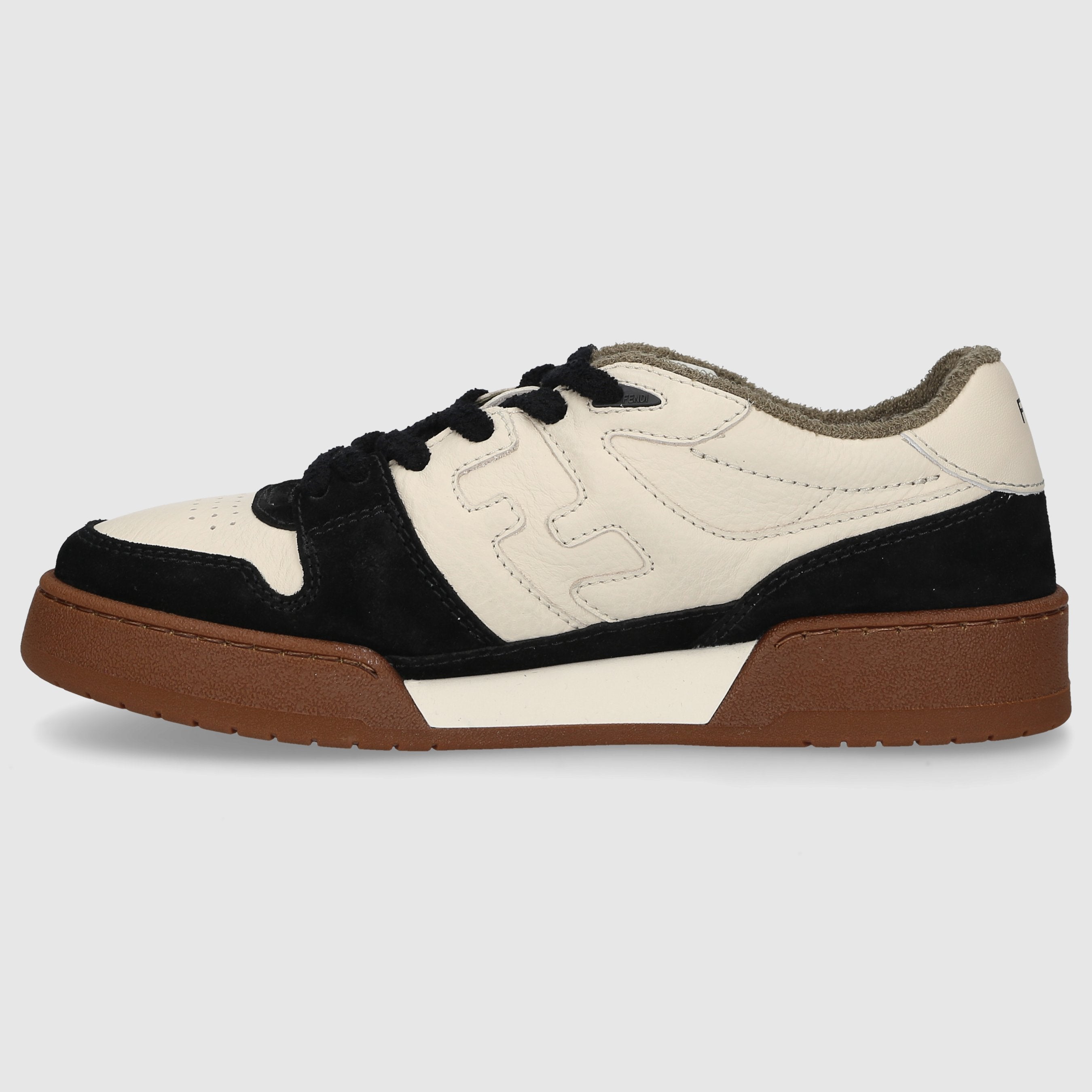 FENDI Damen Sneaker low MATCH Kalbsleder weiß-kombi