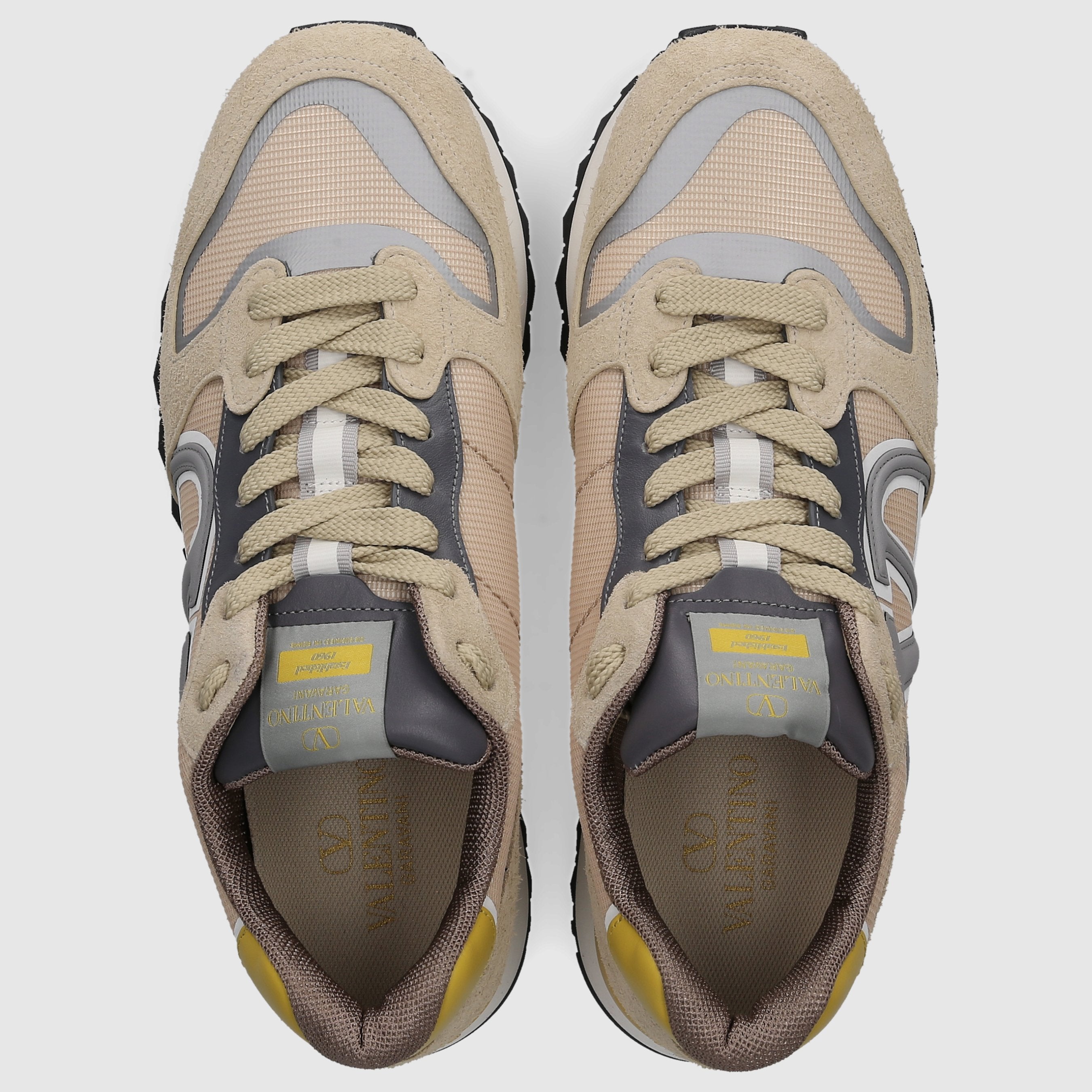 Valentino Garavani Herren Sneaker 5Y2S0H17 Mesh beige