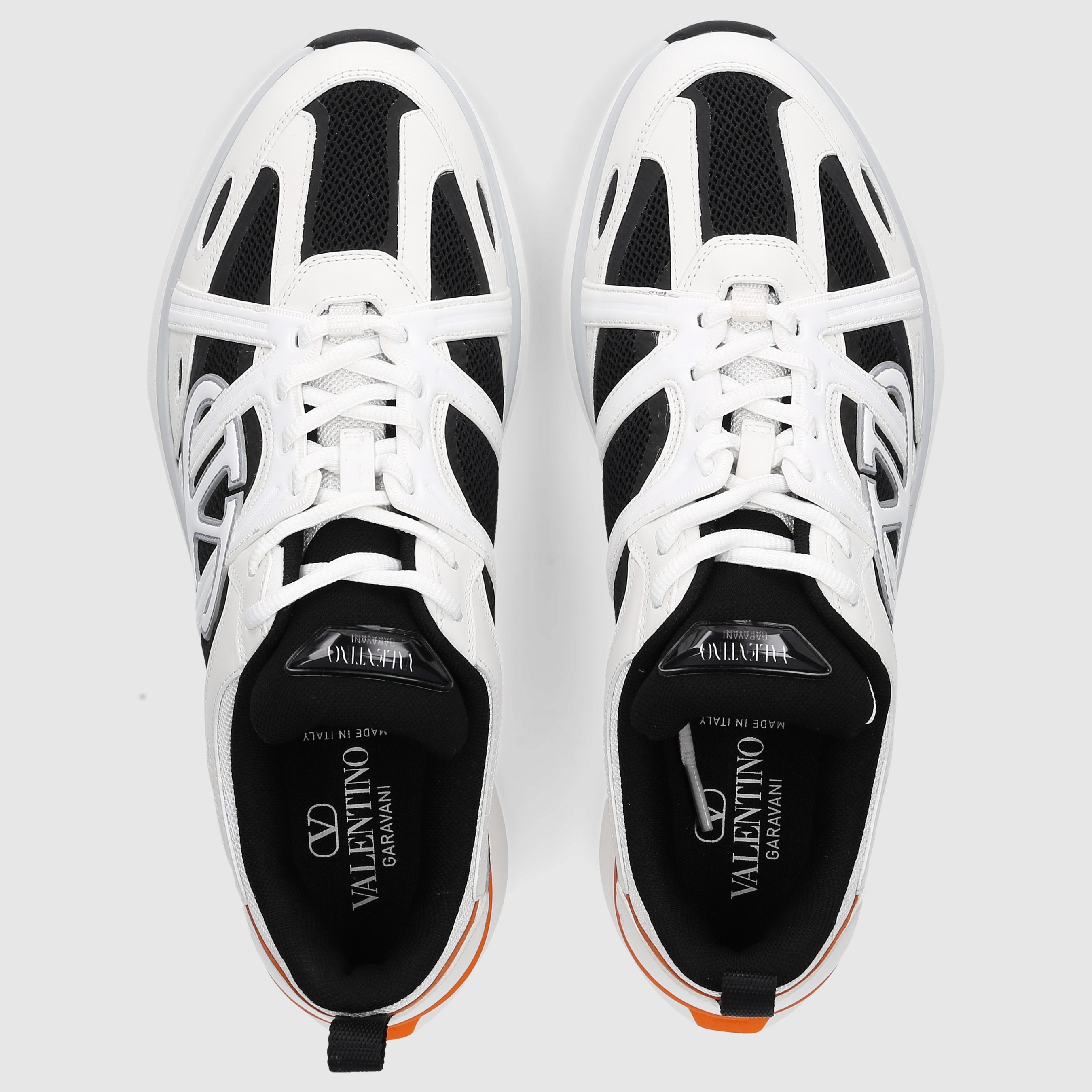 Valentino Garavani Herren Sneaker low 5Y2S0I25 Kalbsleder Mesh weiß-kombi