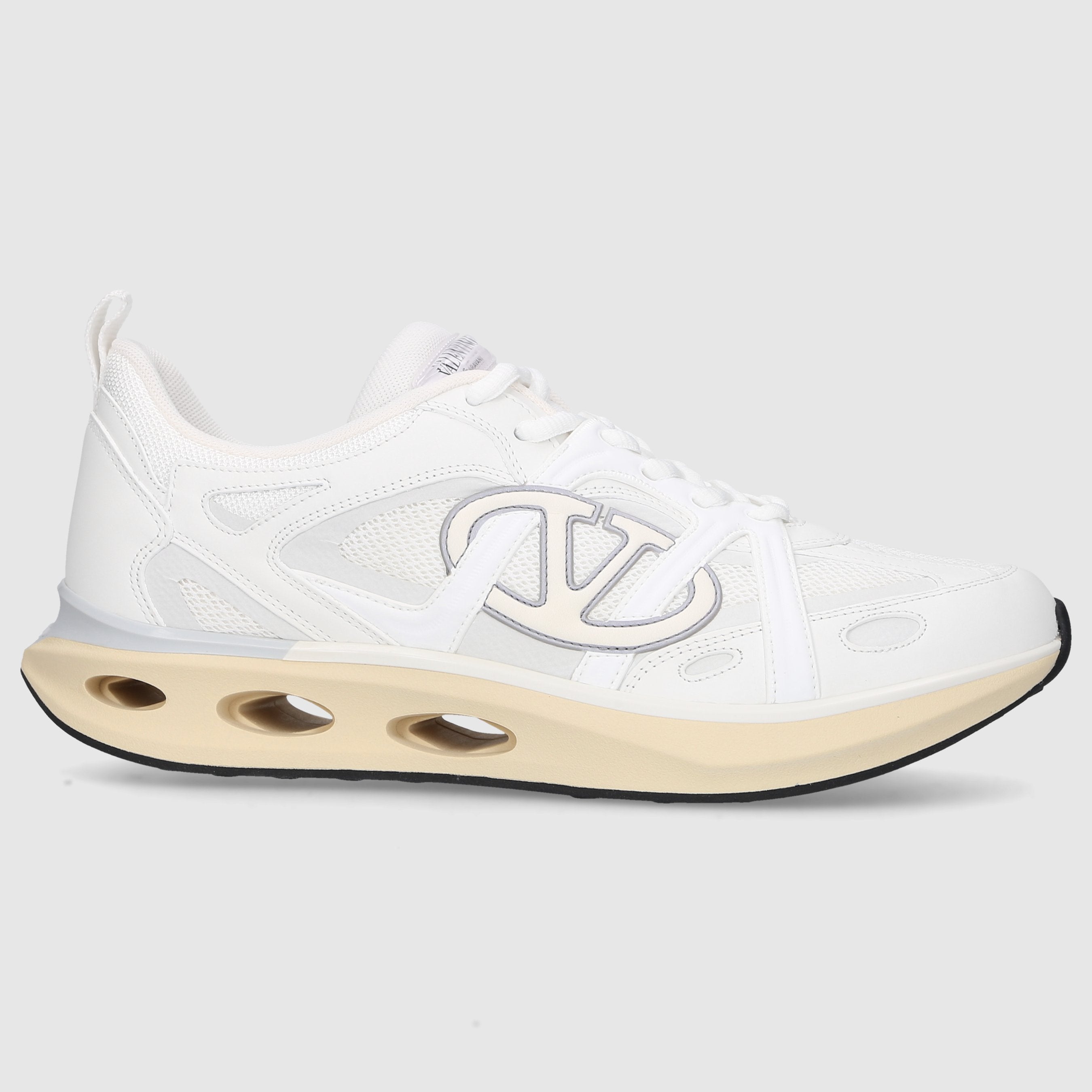 Valentino Garavani Herren Sneaker low 5Y2S0I25 Kalbsleder Mesh weiß-kombi