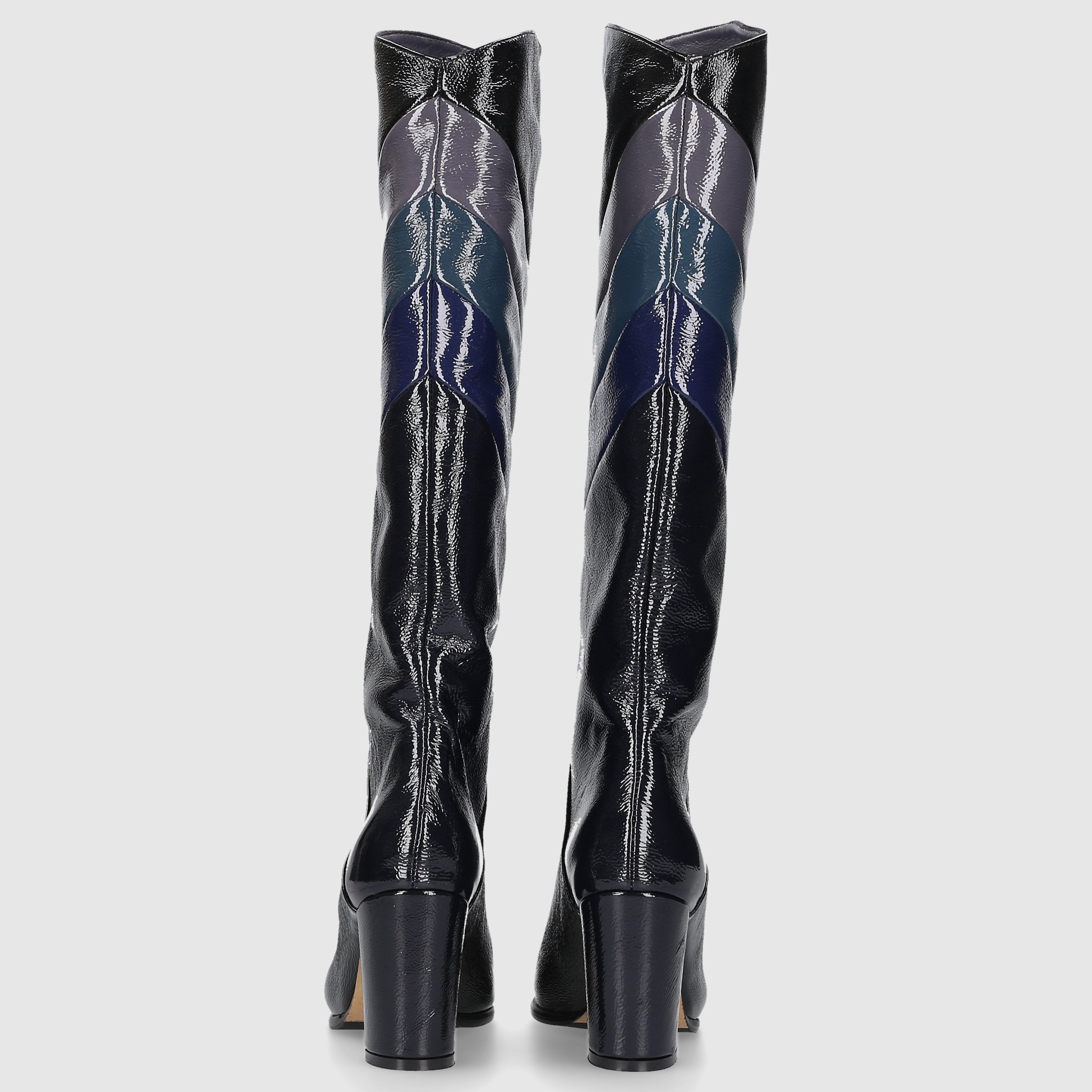 EN AVANT Damen Stiefel ST1690 Nappalackleder schwarz-kombi