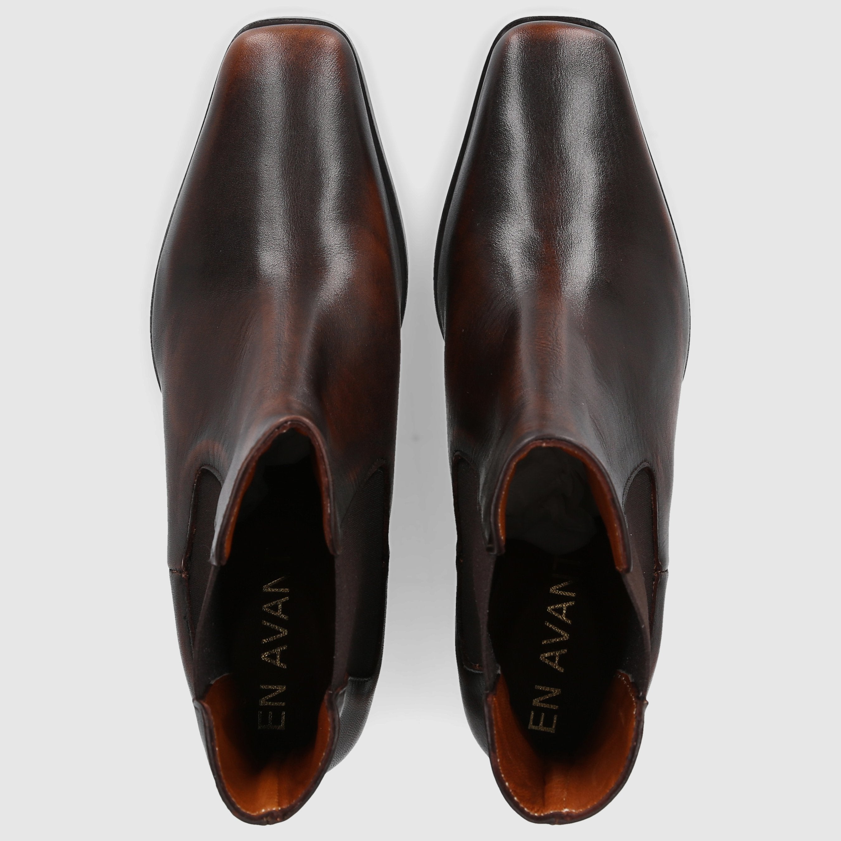 EN AVANT Damen Stiefeletten BT1695 Kalbsleder braun-kombi