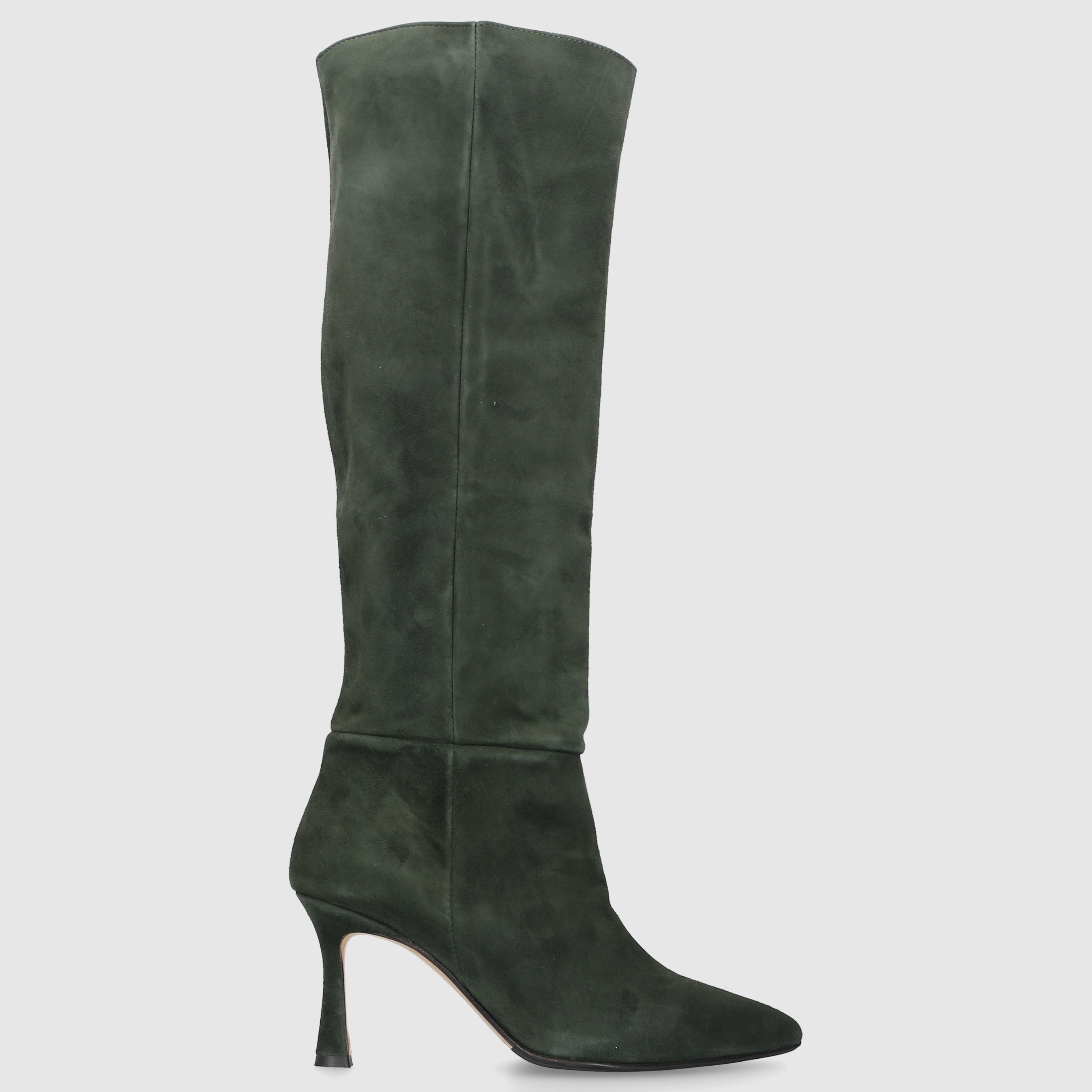 EN AVANT Damen Stiefel ST1676 Veloursleder grün