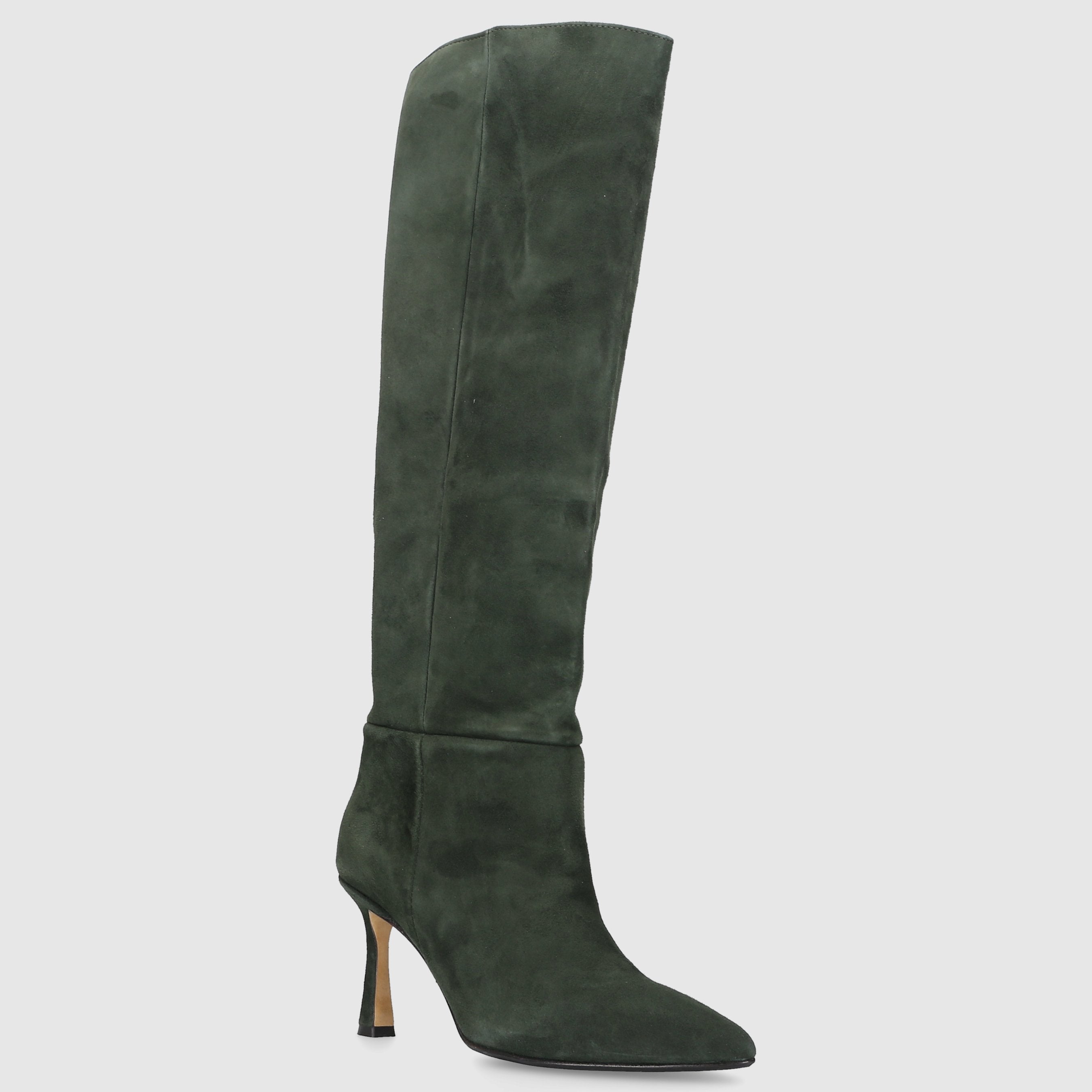 EN AVANT Damen Stiefel ST1676 Veloursleder grün