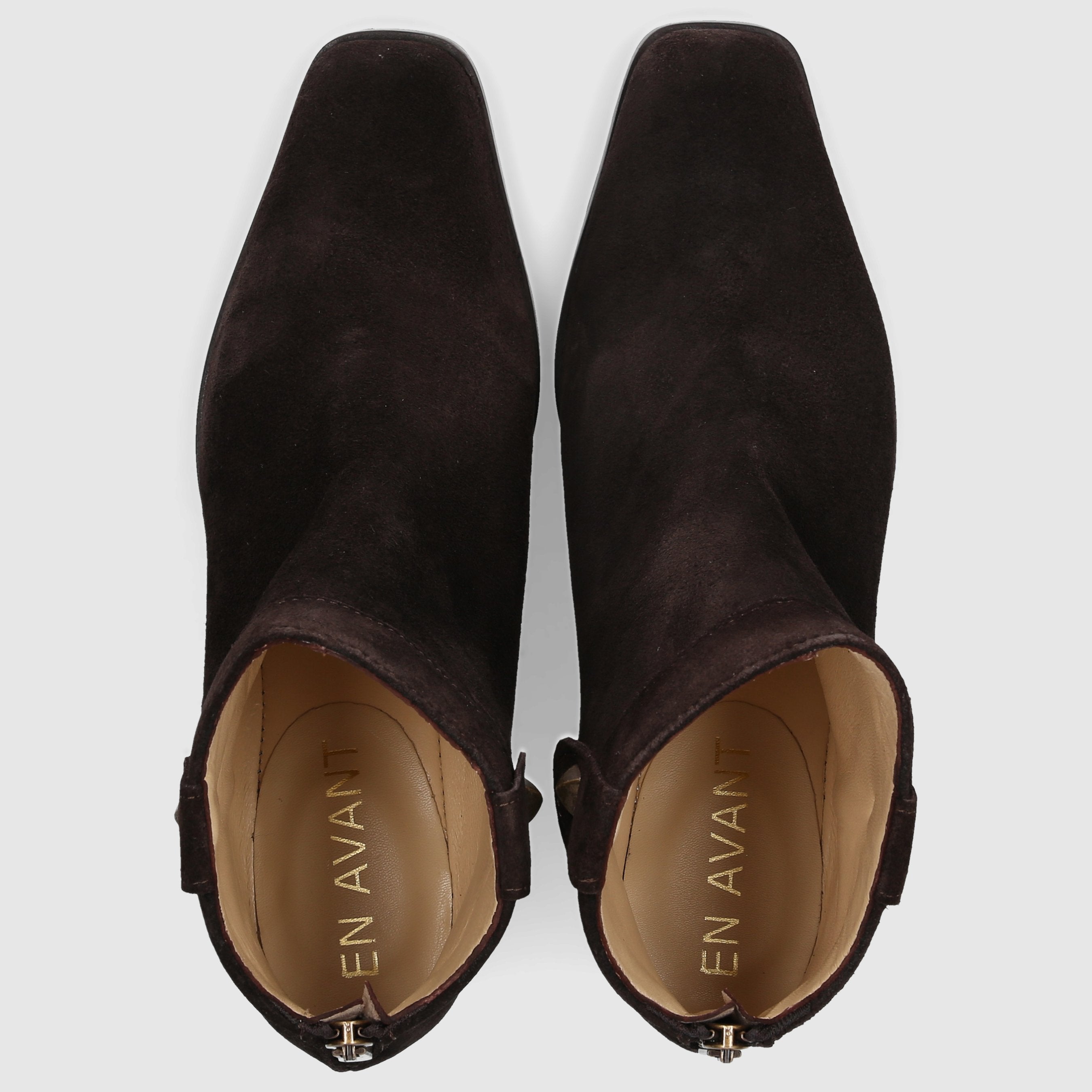 EN AVANT Damen Stiefeletten TR2409 Veloursleder braun