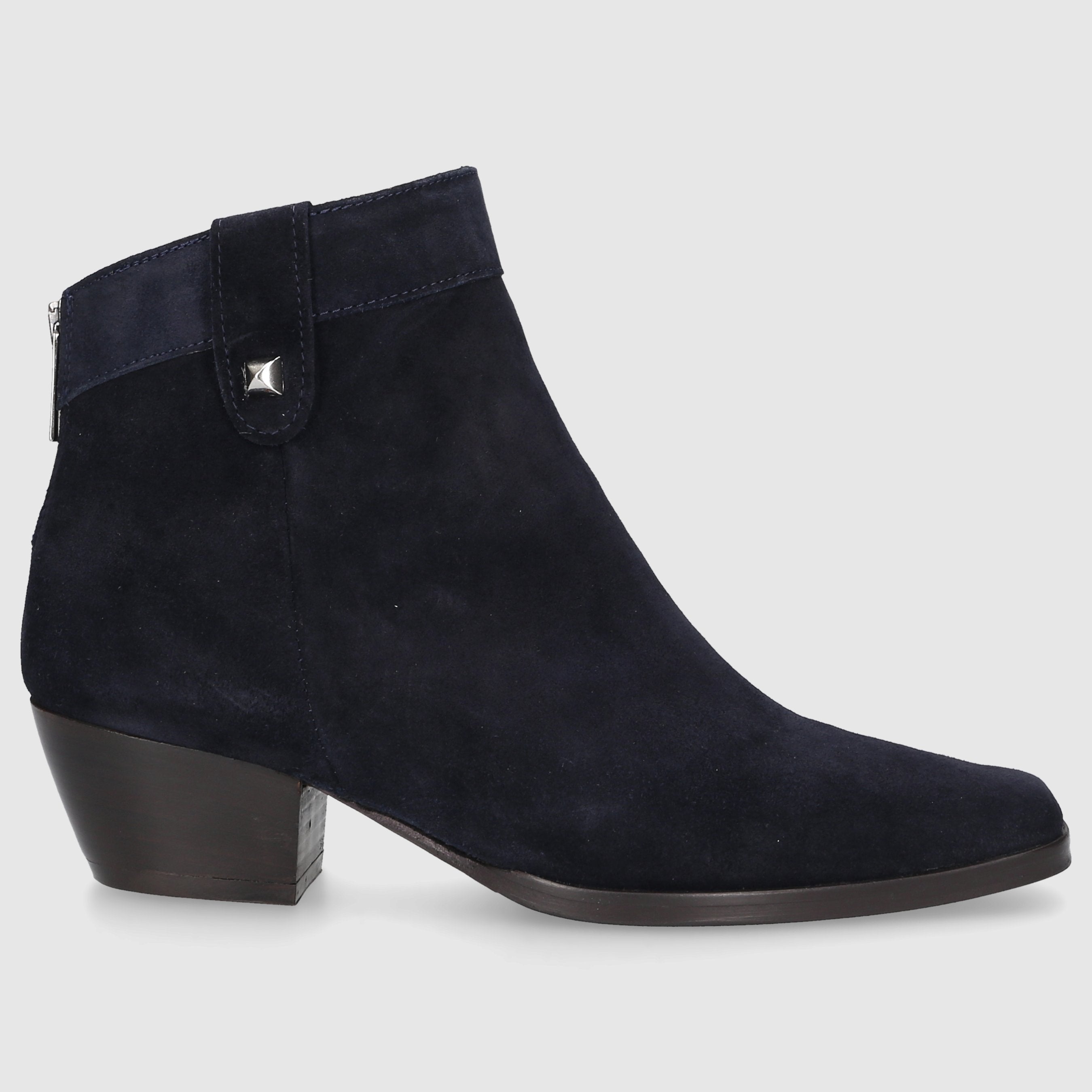 EN AVANT Damen Stiefeletten TR2409 Veloursleder blau