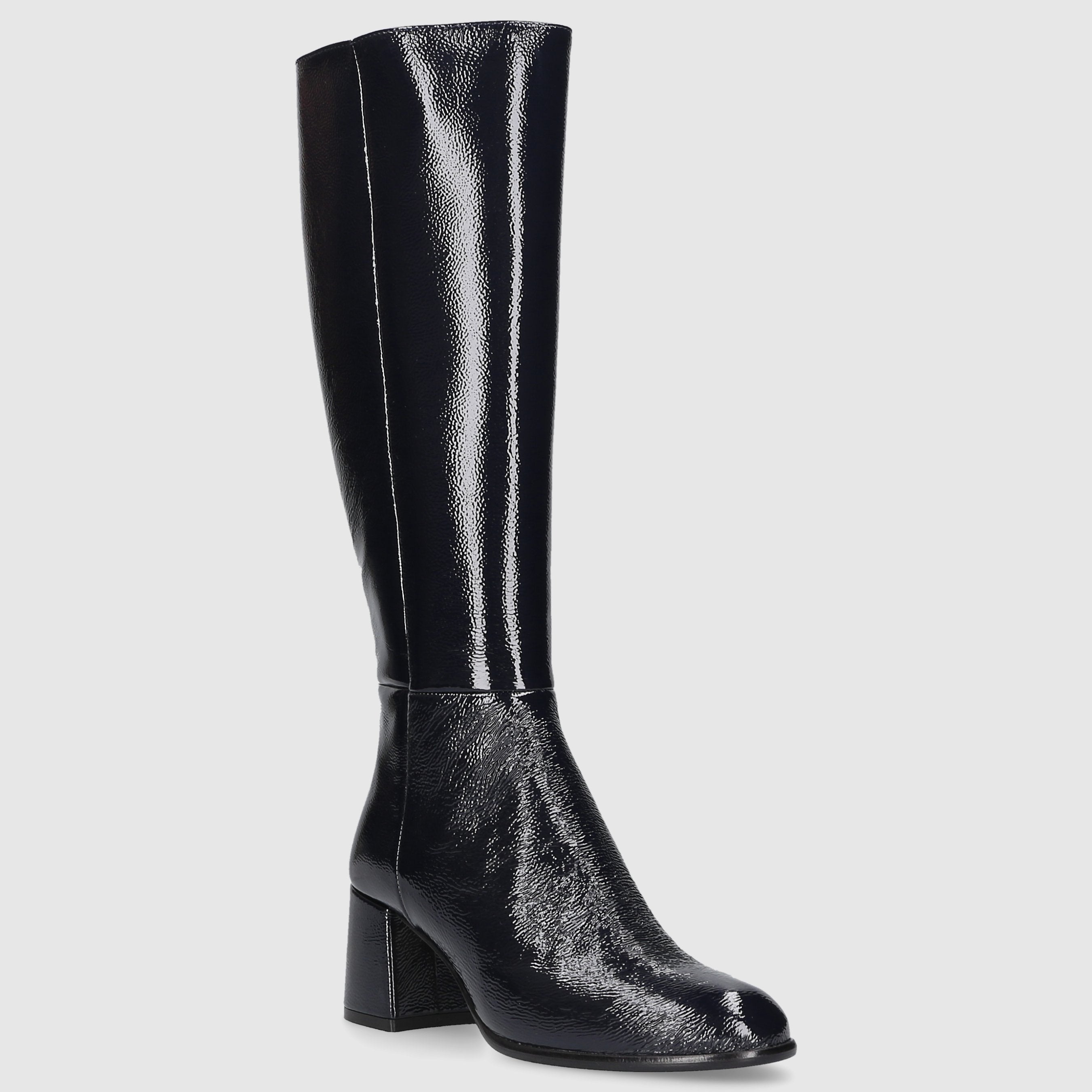 EN AVANT Damen Stiefel ST1585 Nappalackleder blau