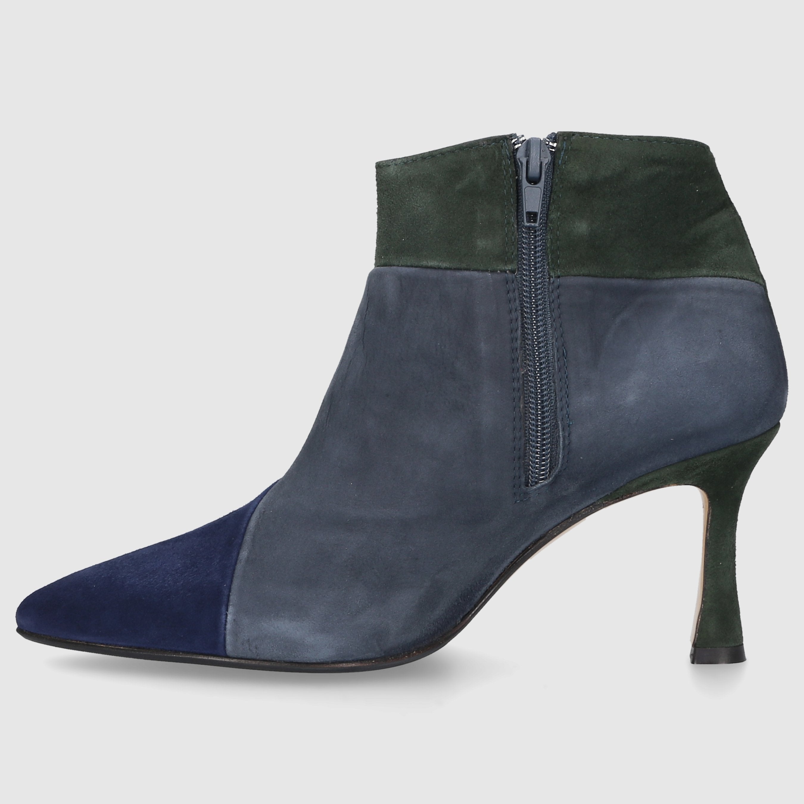EN AVANT Damen Stiefeletten TR1672 Veloursleder blau-kombi