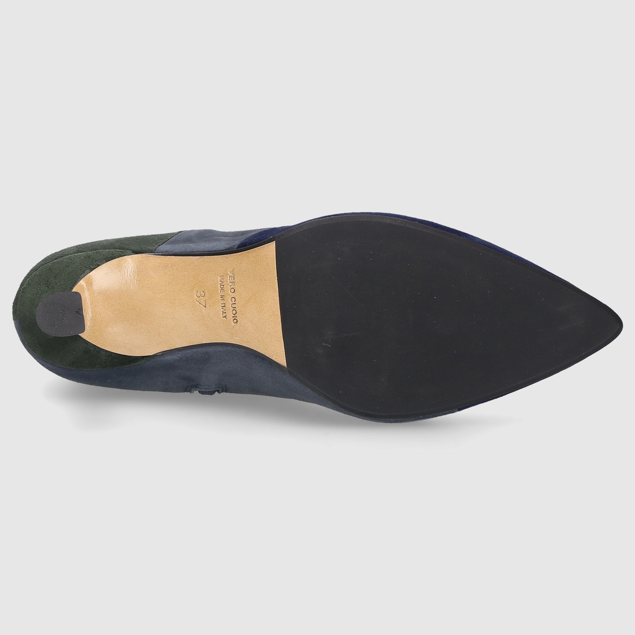 EN AVANT Damen Stiefeletten TR1672 Veloursleder blau-kombi