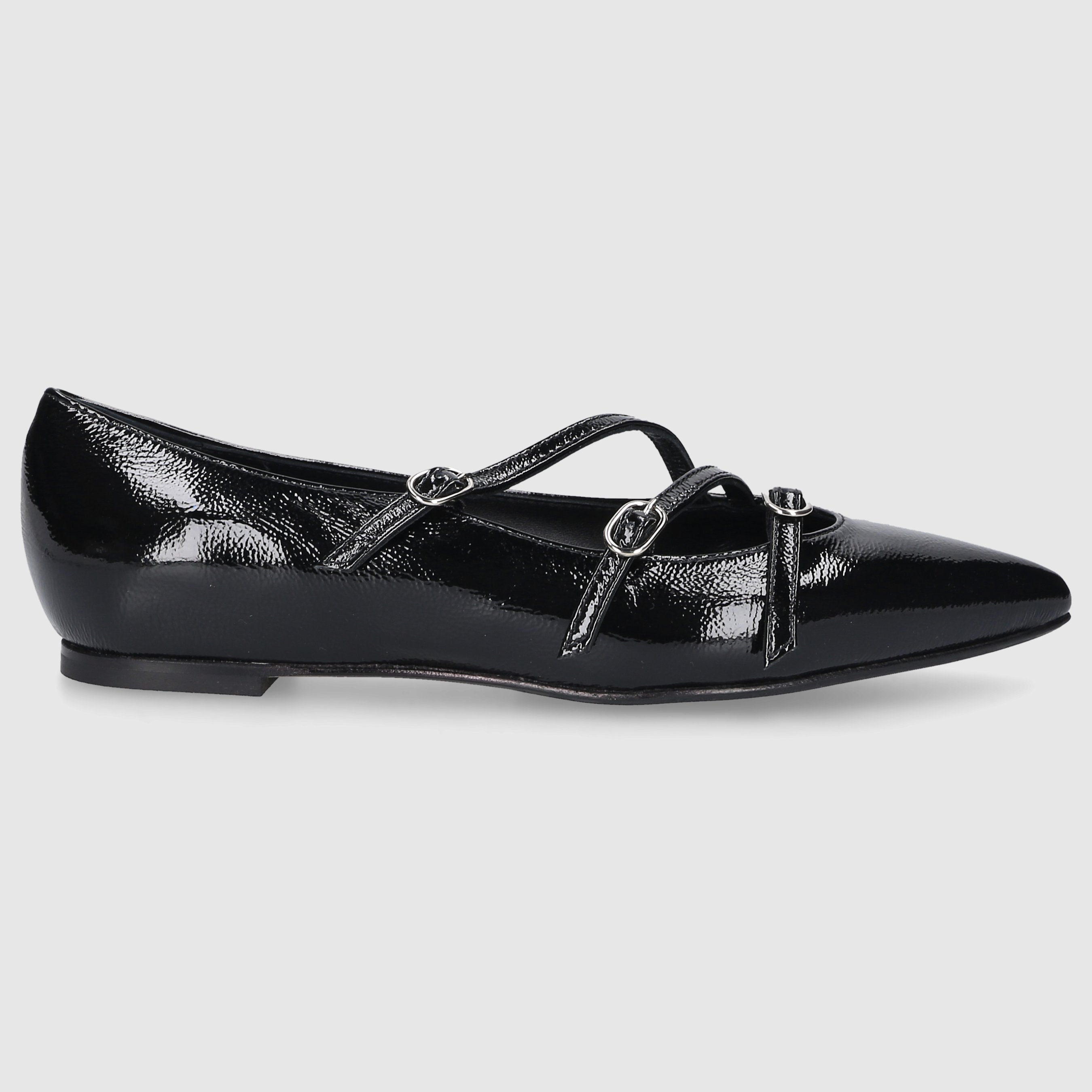 EN AVANT Damen Ballerinas BL2403 Nappalackleder schwarz