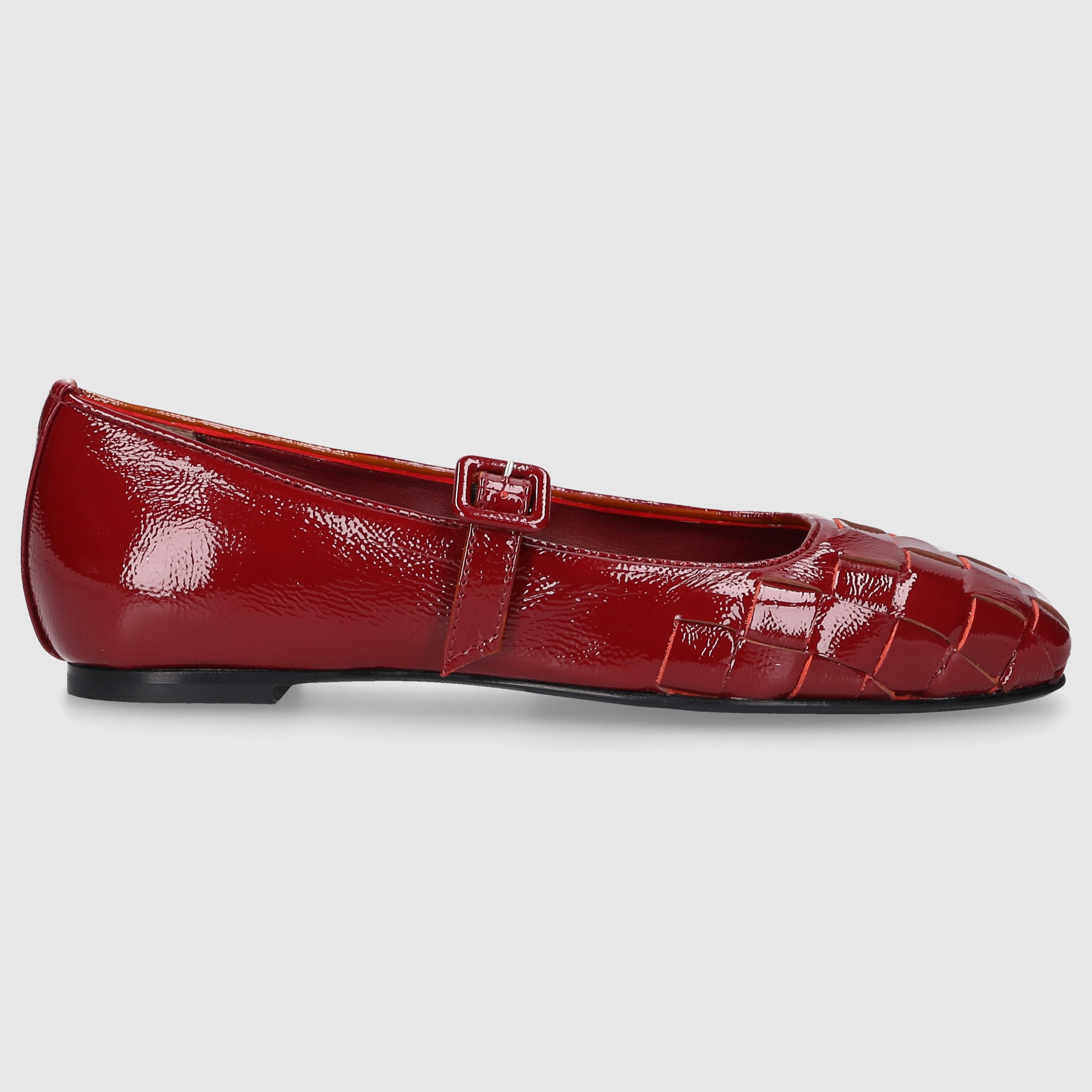 EN AVANT Damen Ballerinas BL2406 Nappalackleder rot