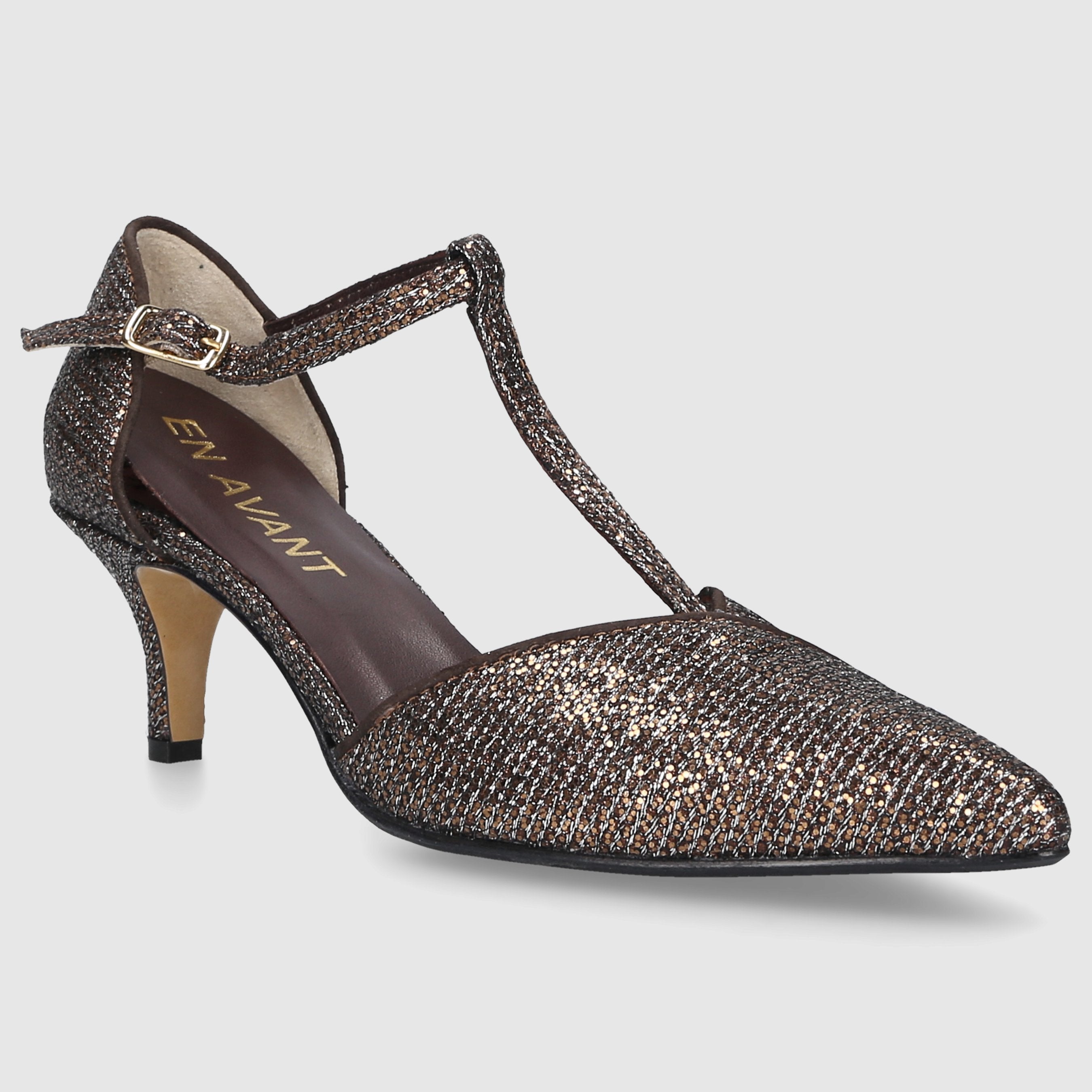 EN AVANT Damen Pumps DE2413 Materialmix bronze