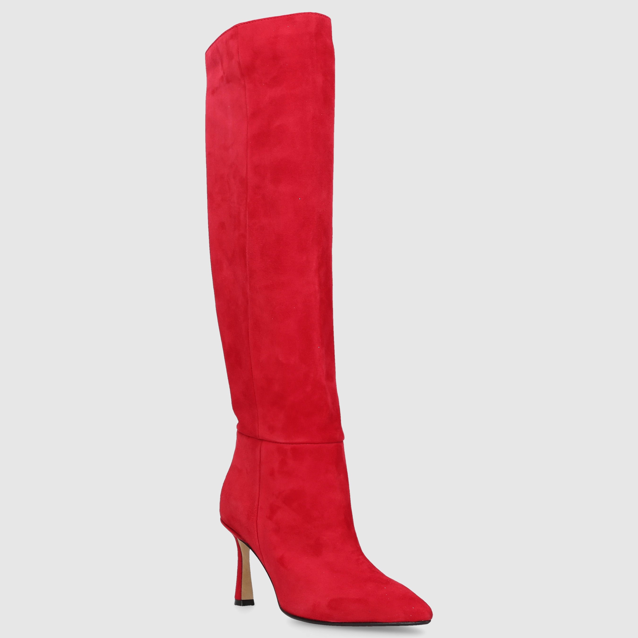 EN AVANT Damen Stiefel ST1676 Veloursleder rot