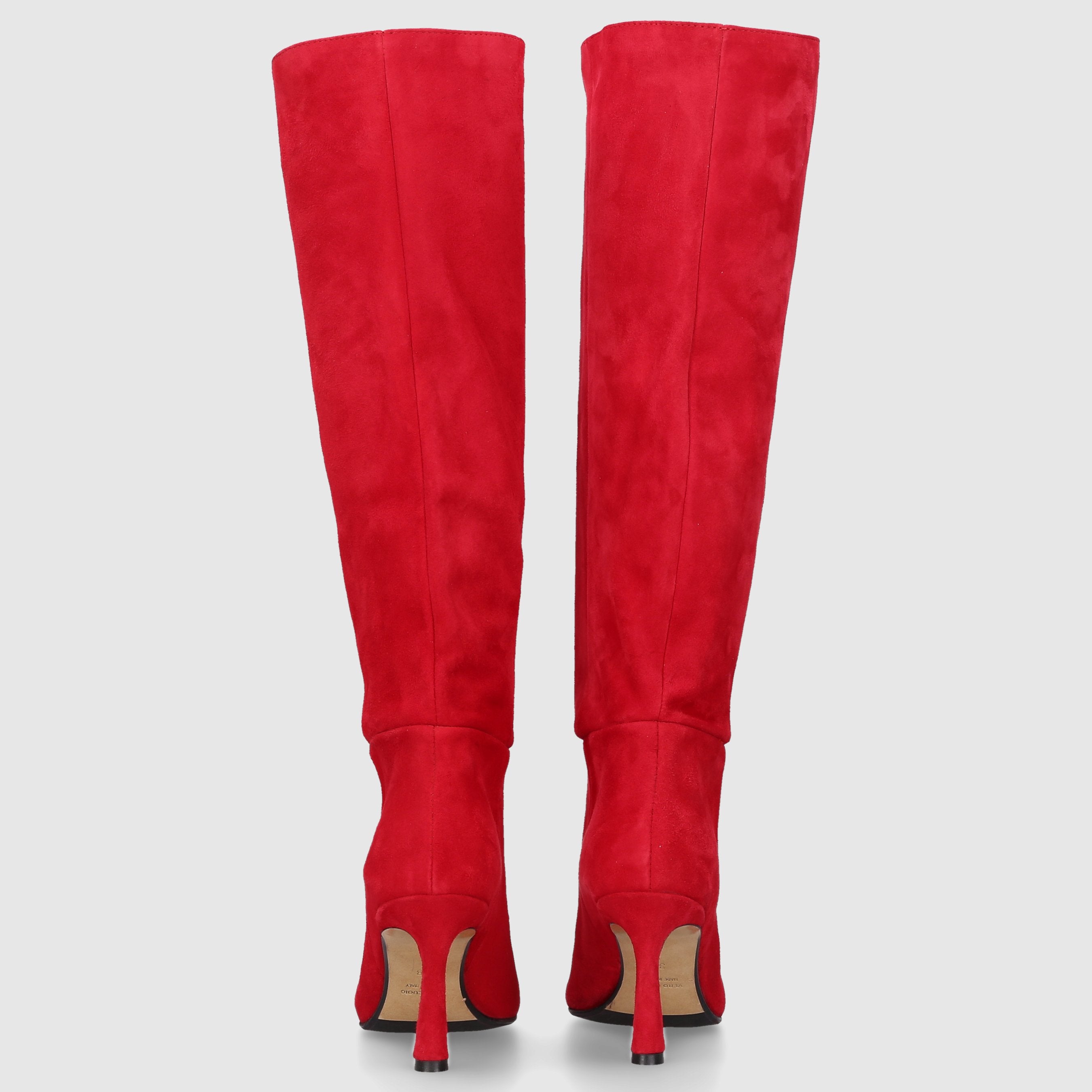 EN AVANT Damen Stiefel ST1676 Veloursleder rot
