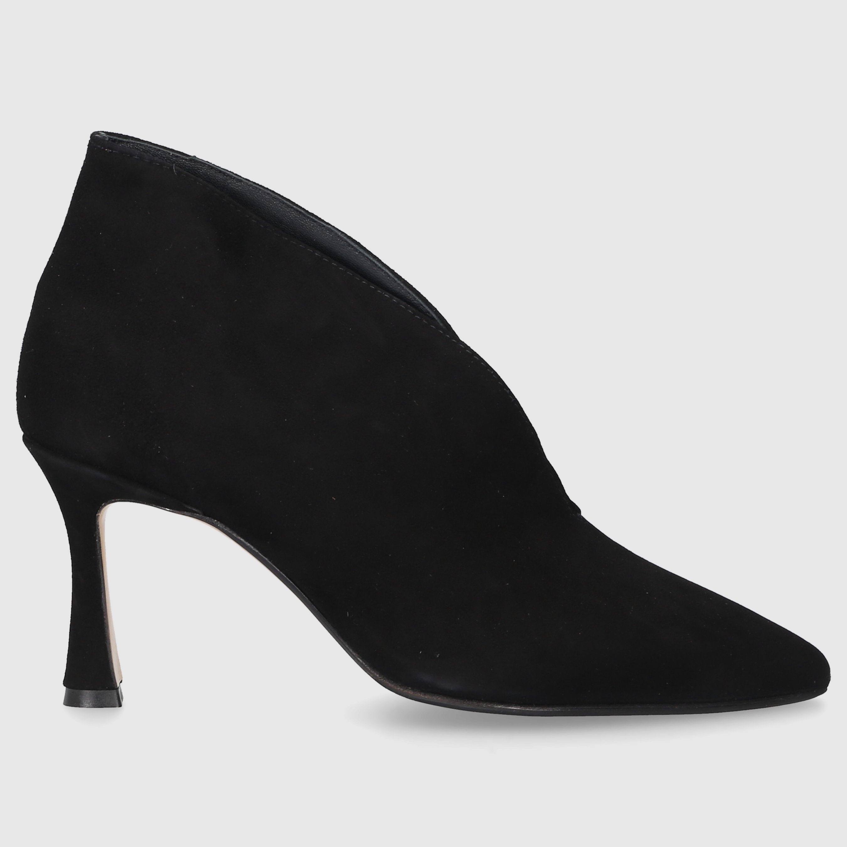 EN AVANT Damen Stiefeletten TR8019 Veloursleder schwarz