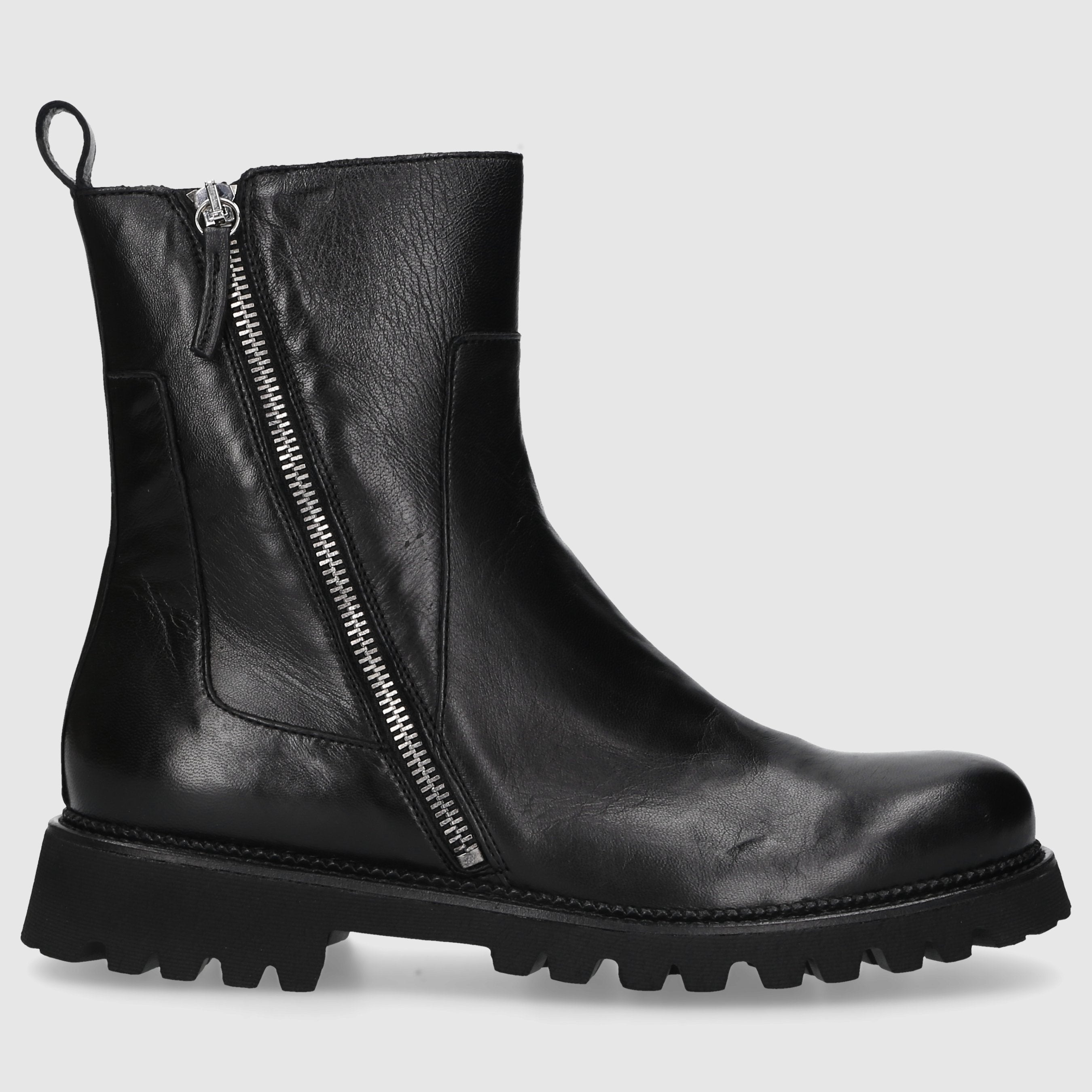 EN AVANT Damen Stiefeletten C176 Kalbsleder schwarz