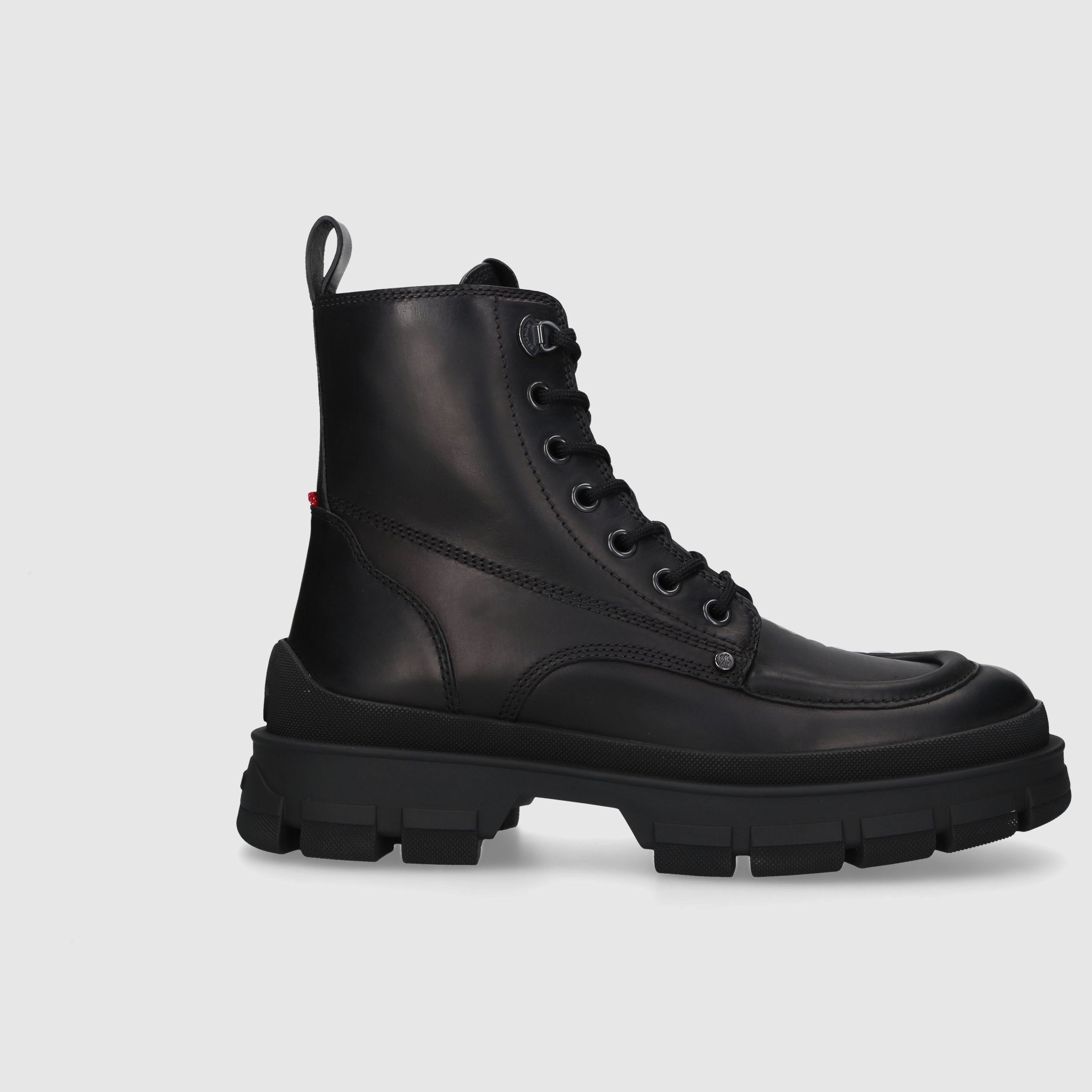 Moncler Herren Stiefeletten HEVEA CITY Kalbsleder schwarz