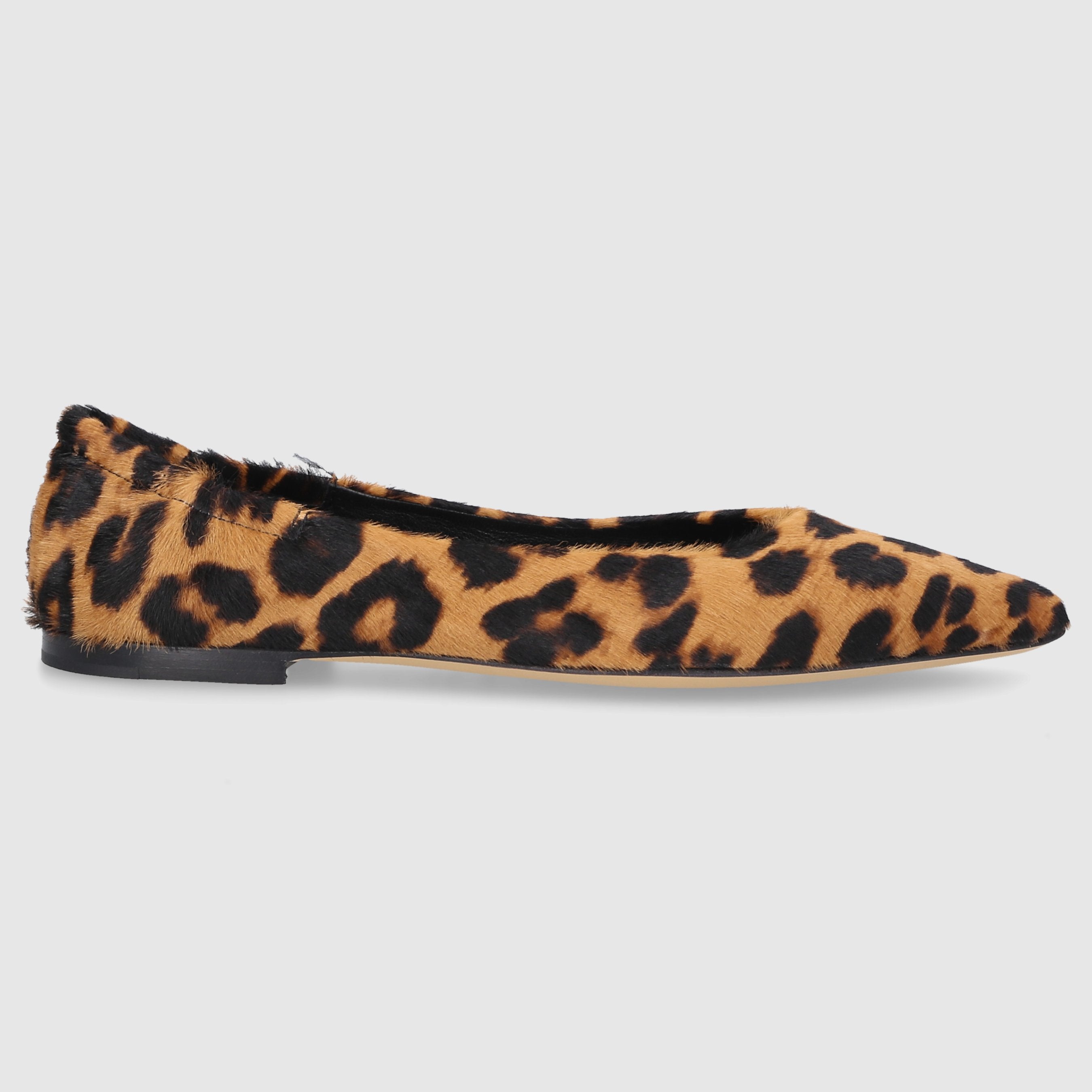 Pomme D`OR Damen Ballerinas 1000U Materialmix Leo