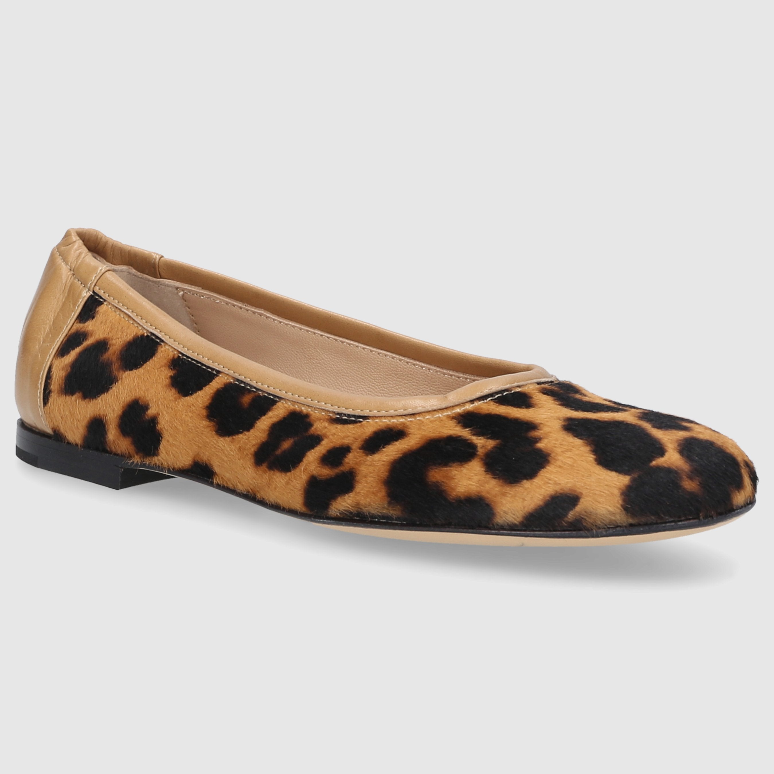 Pomme D`OR Damen Ballerinas 0971 Materialmix Leo
