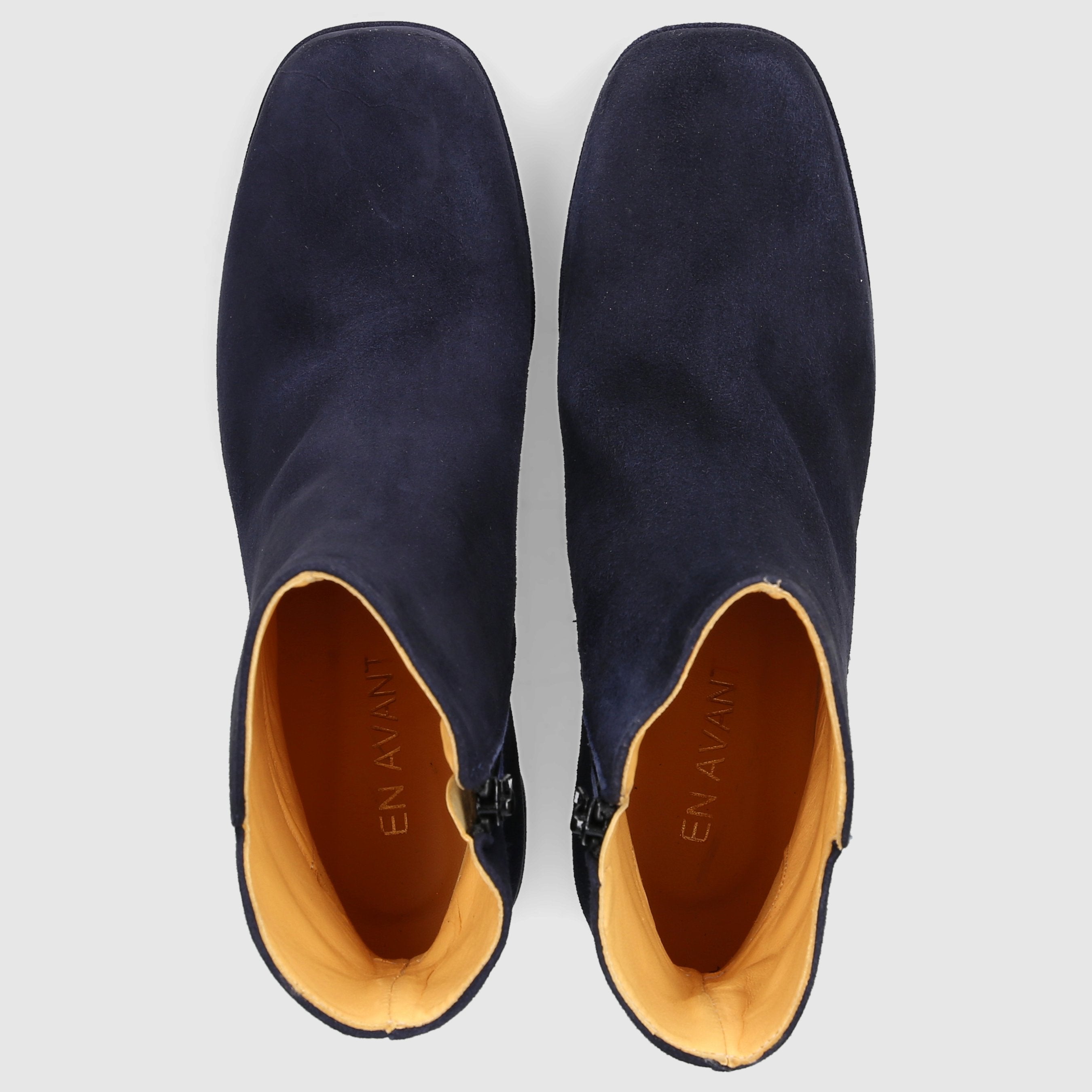 EN AVANT Damen Stiefeletten TL68 Vleourleder dunkelblau