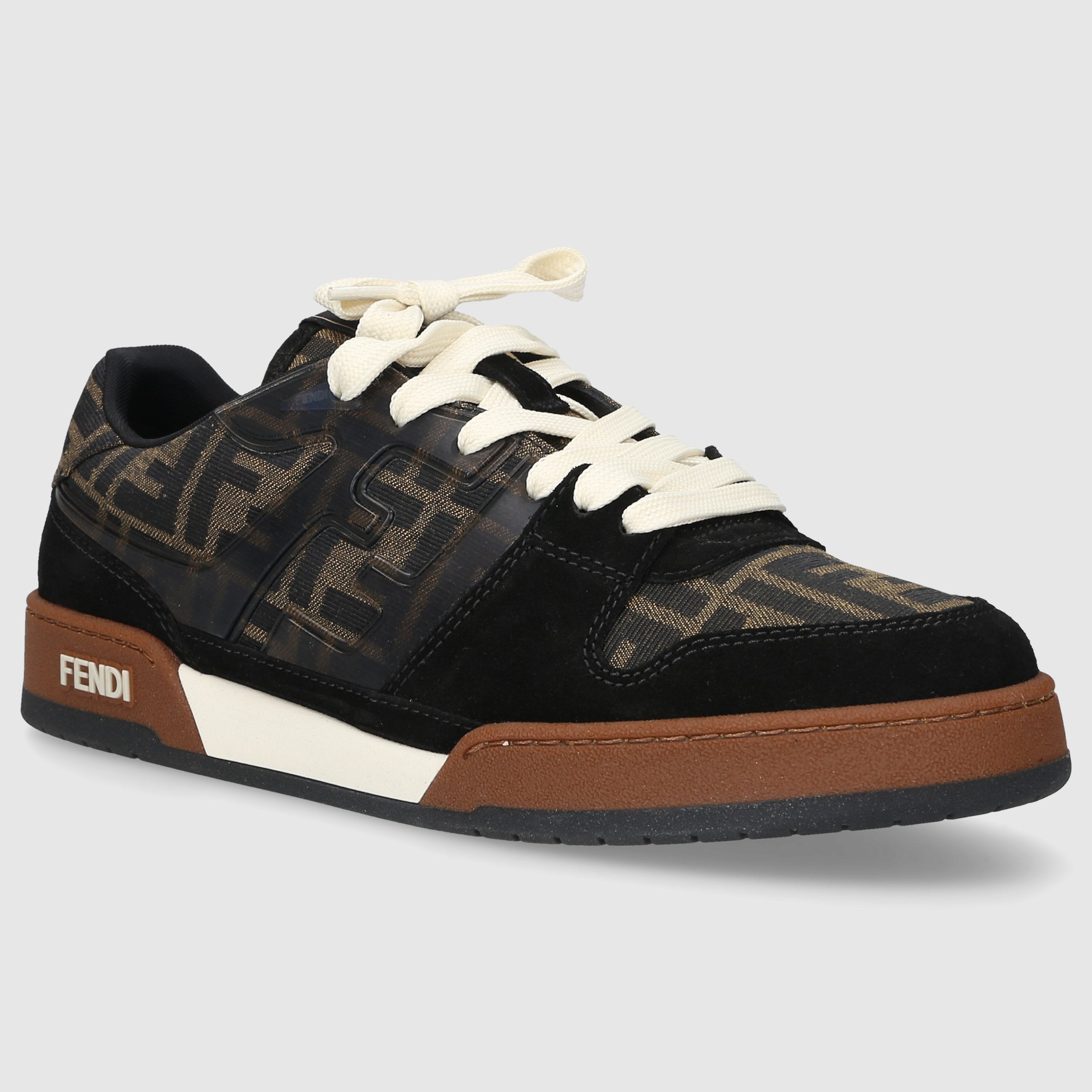 FENDI Herren Sneaker low MATCH Materialmix schwarz-kombi