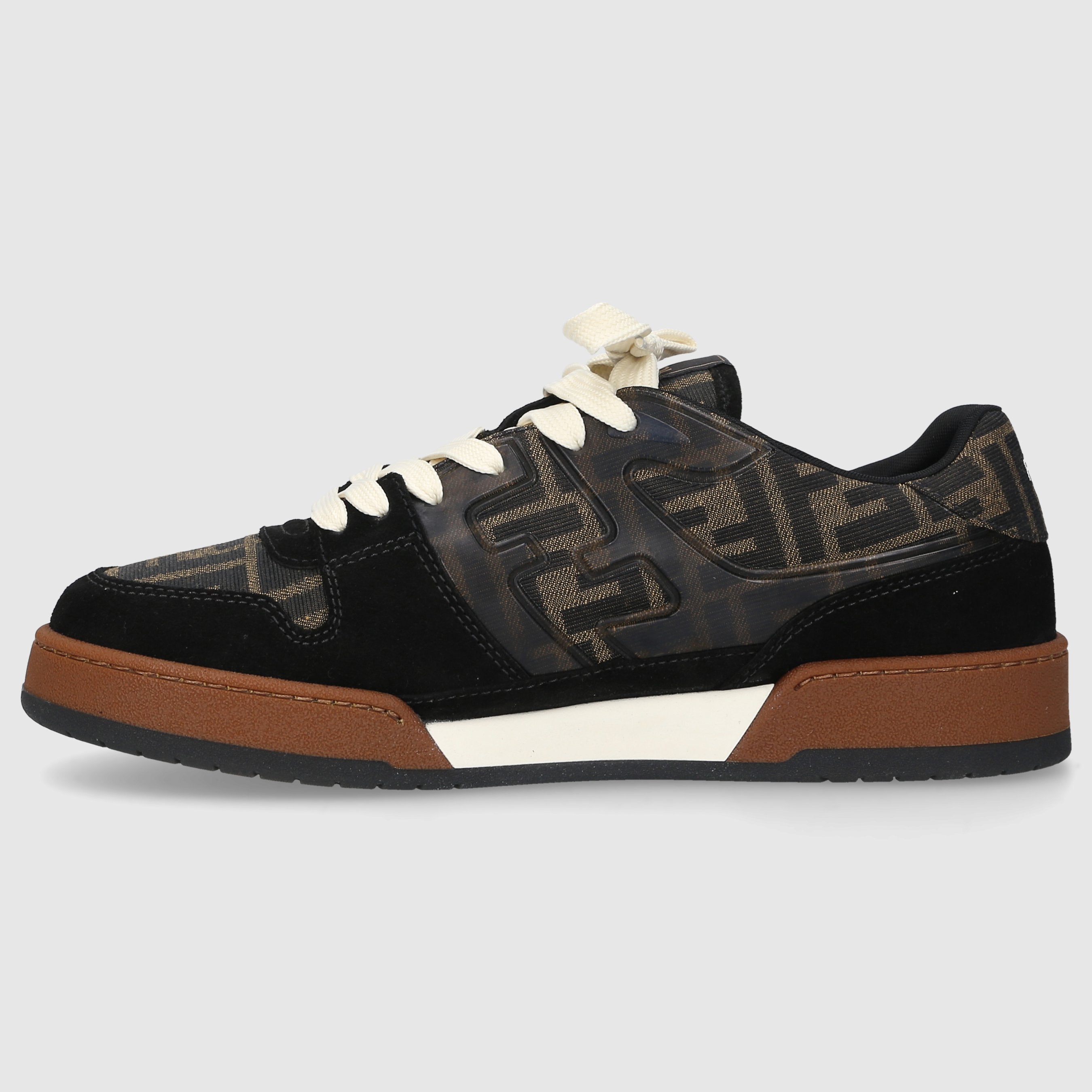 FENDI Herren Sneaker low MATCH Materialmix schwarz-kombi