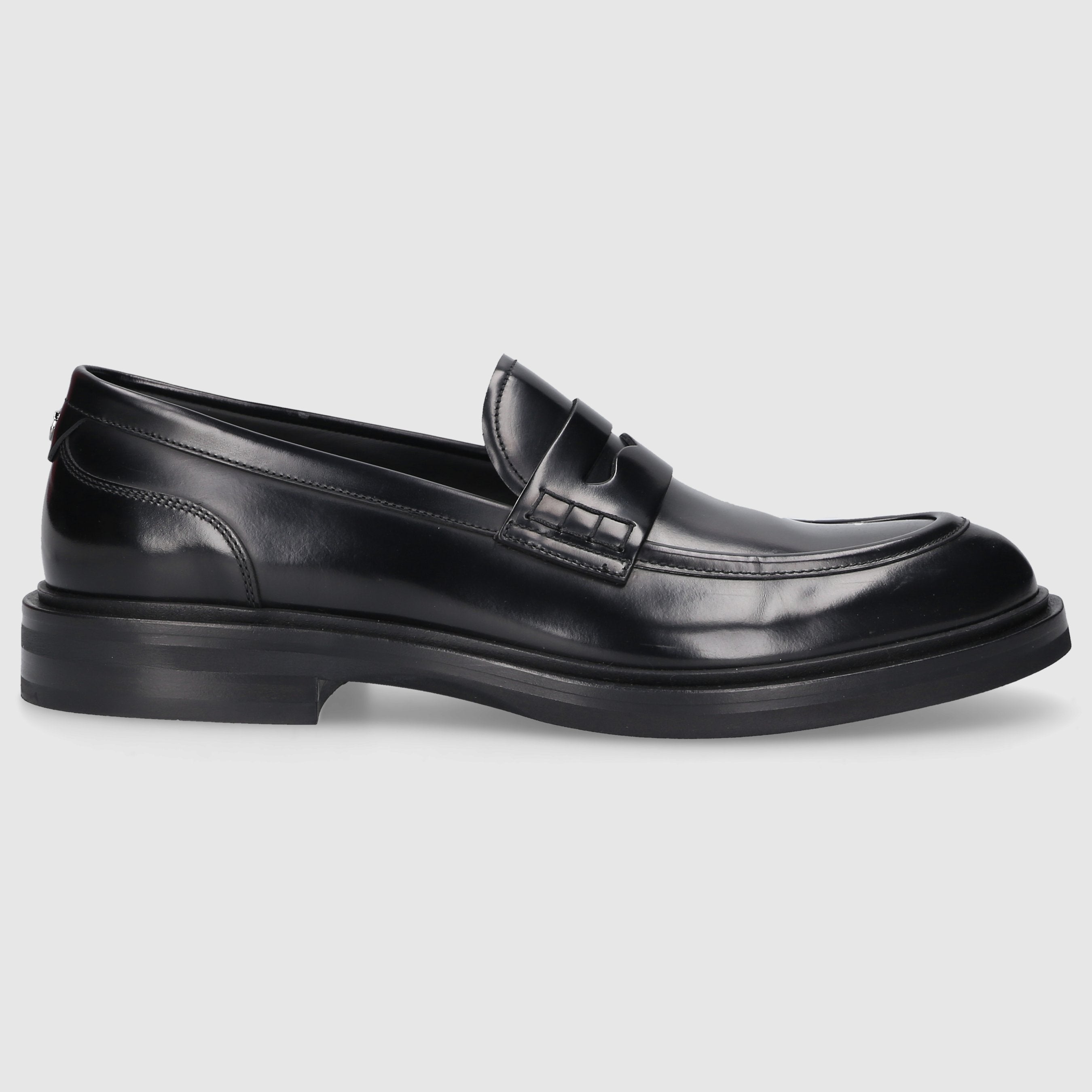 Dolce & Gabbana Herren Loafer MONOGRAMM Kalbsleder schwarz