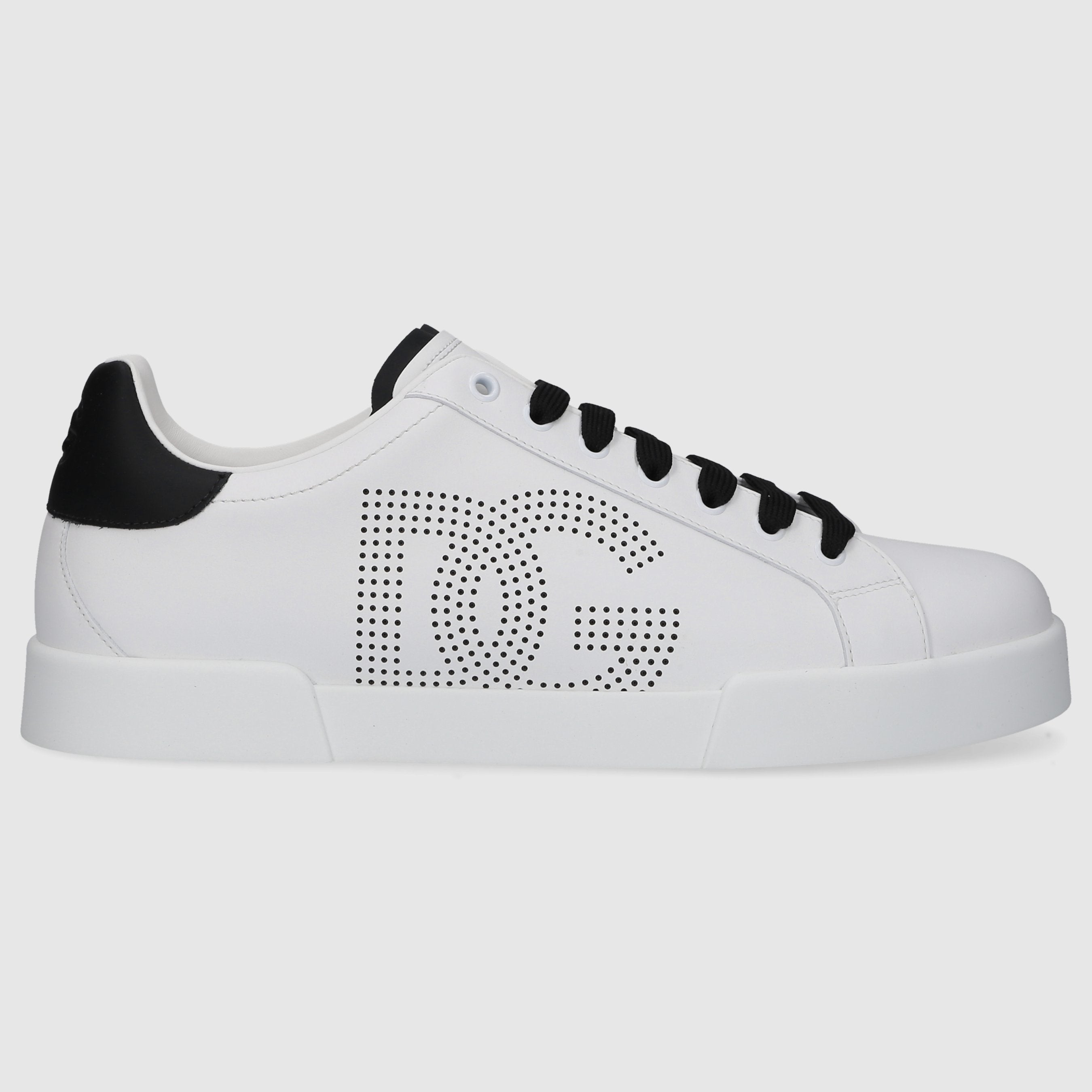 Dolce & Gabbana Herren Sneaker low PORTOFINO Kalbsleder weiß-kombi