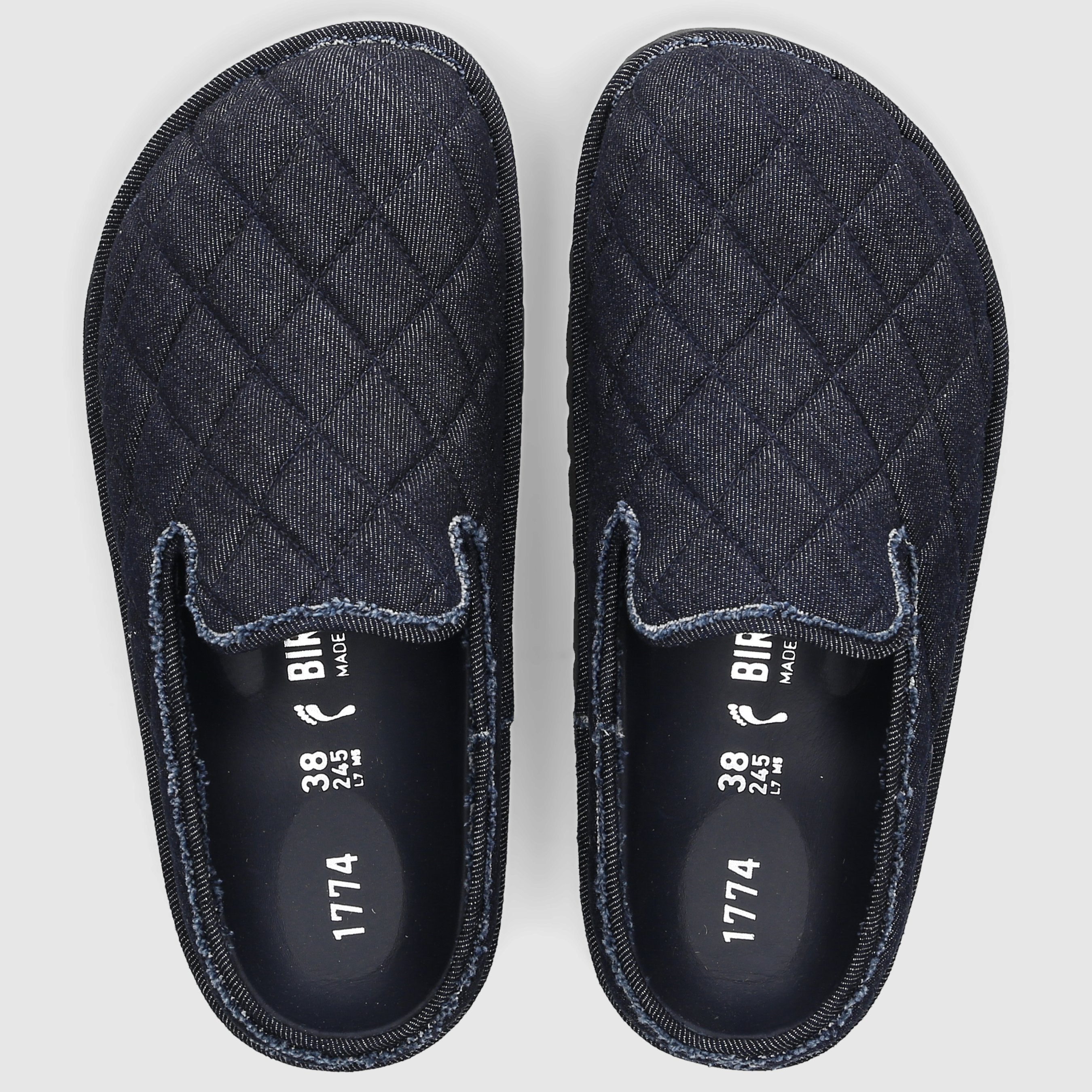 Birkenstock Damen Pantoletten 1774 Denim schwarz