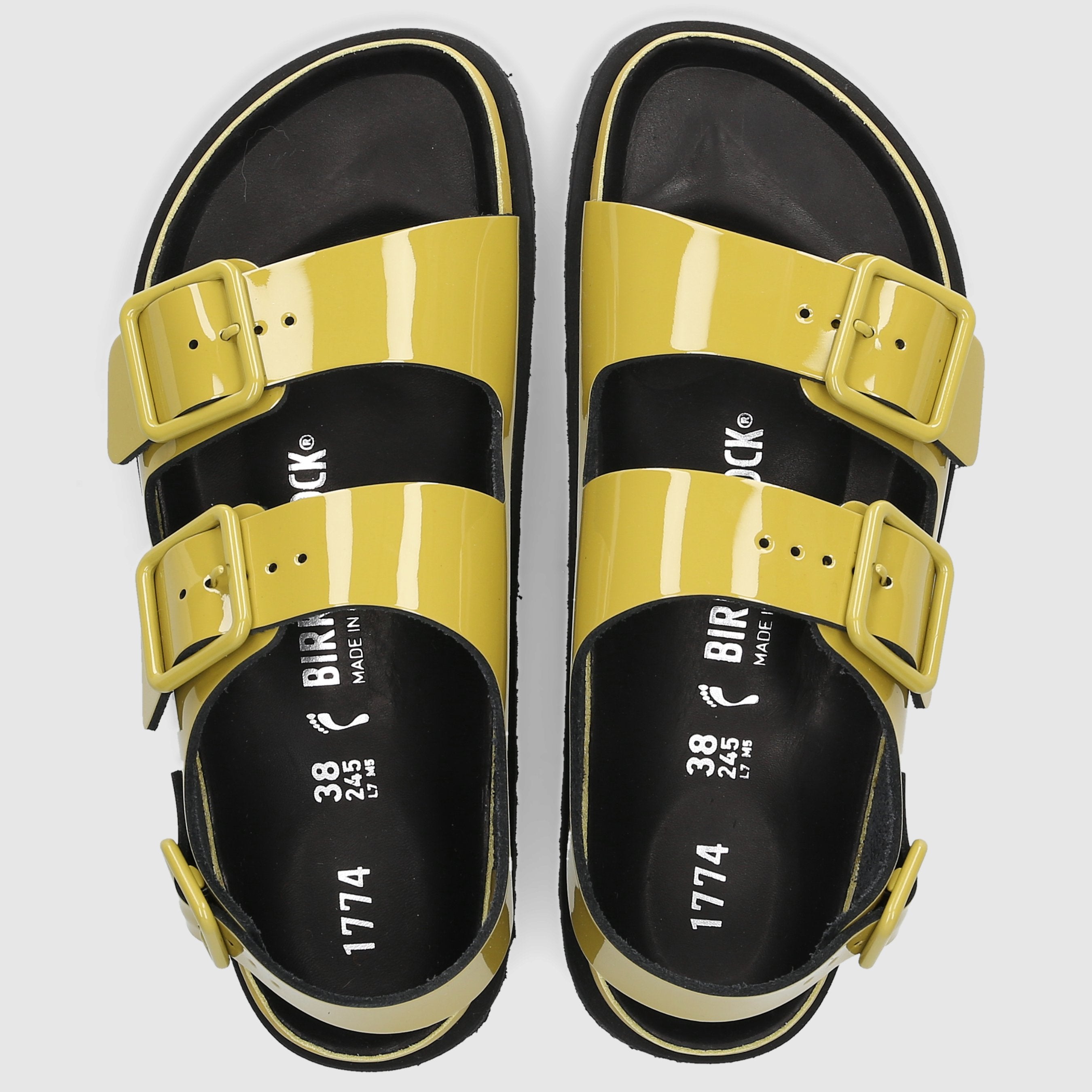 Birkenstock Damen Sandalen 1774 Kalbsleder golden olive
