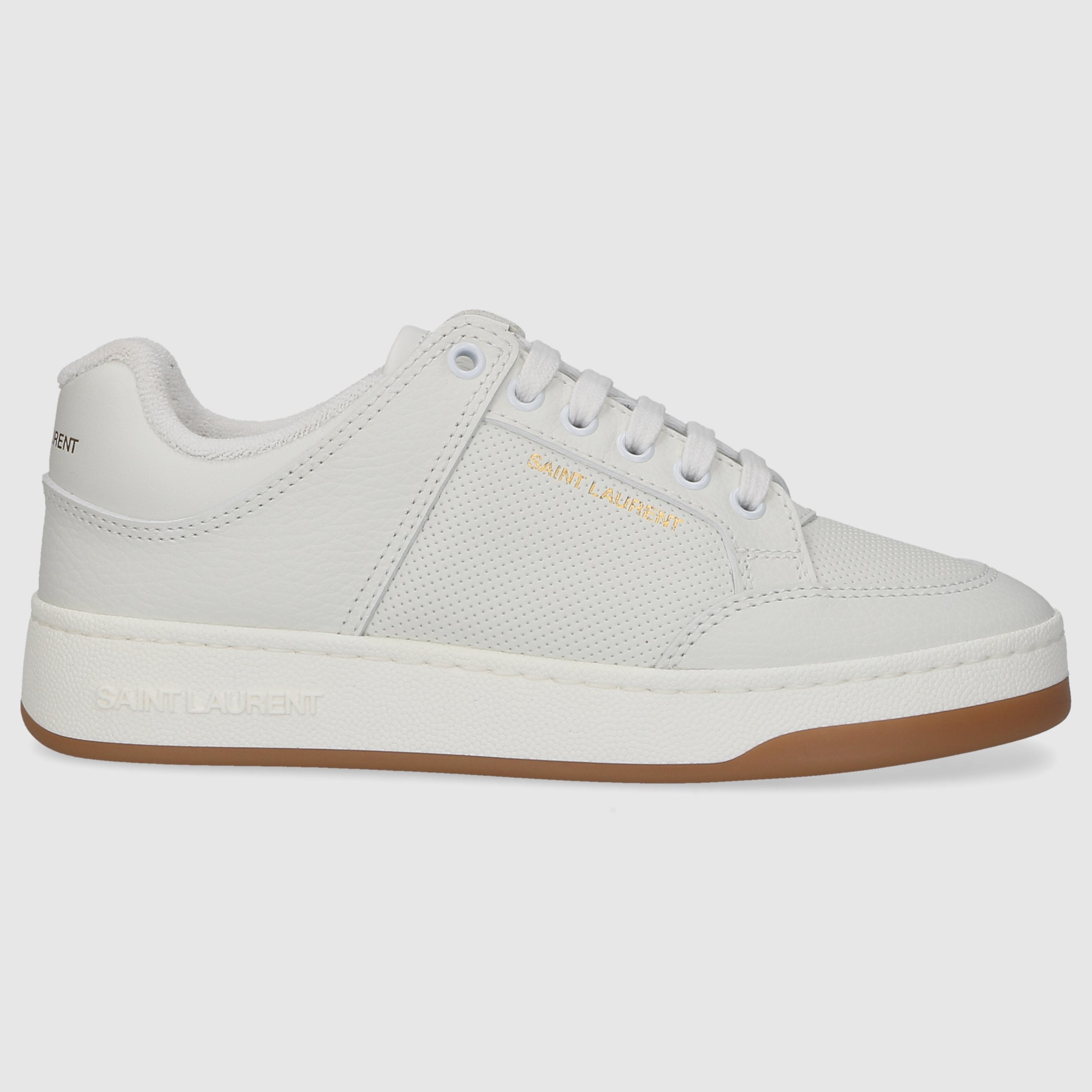 Saint Laurent Damen Sneaker low SL61 Kalbsleder weiß