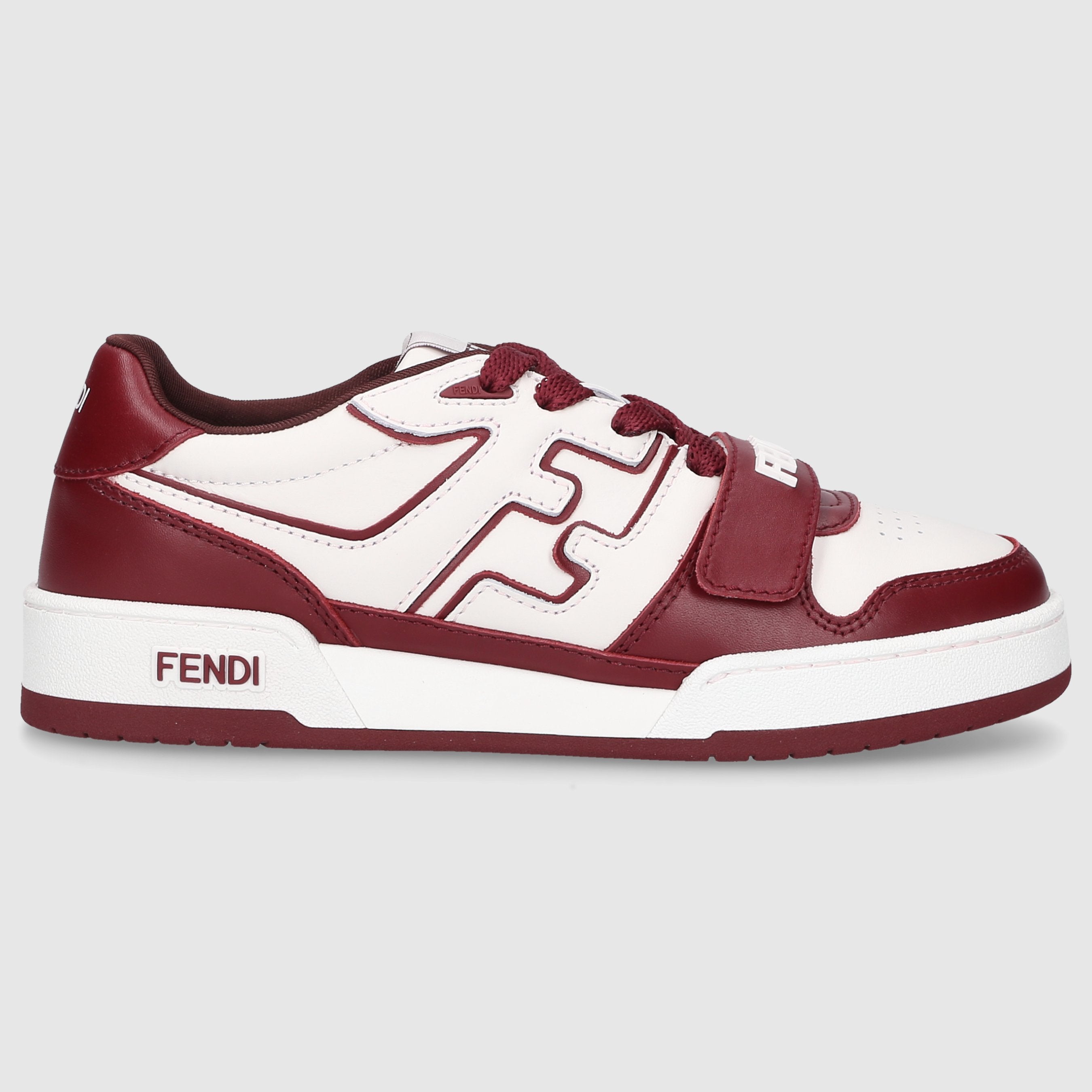 FENDI Damen Sneaker low MATCH Kalbsleder weiß-kombi