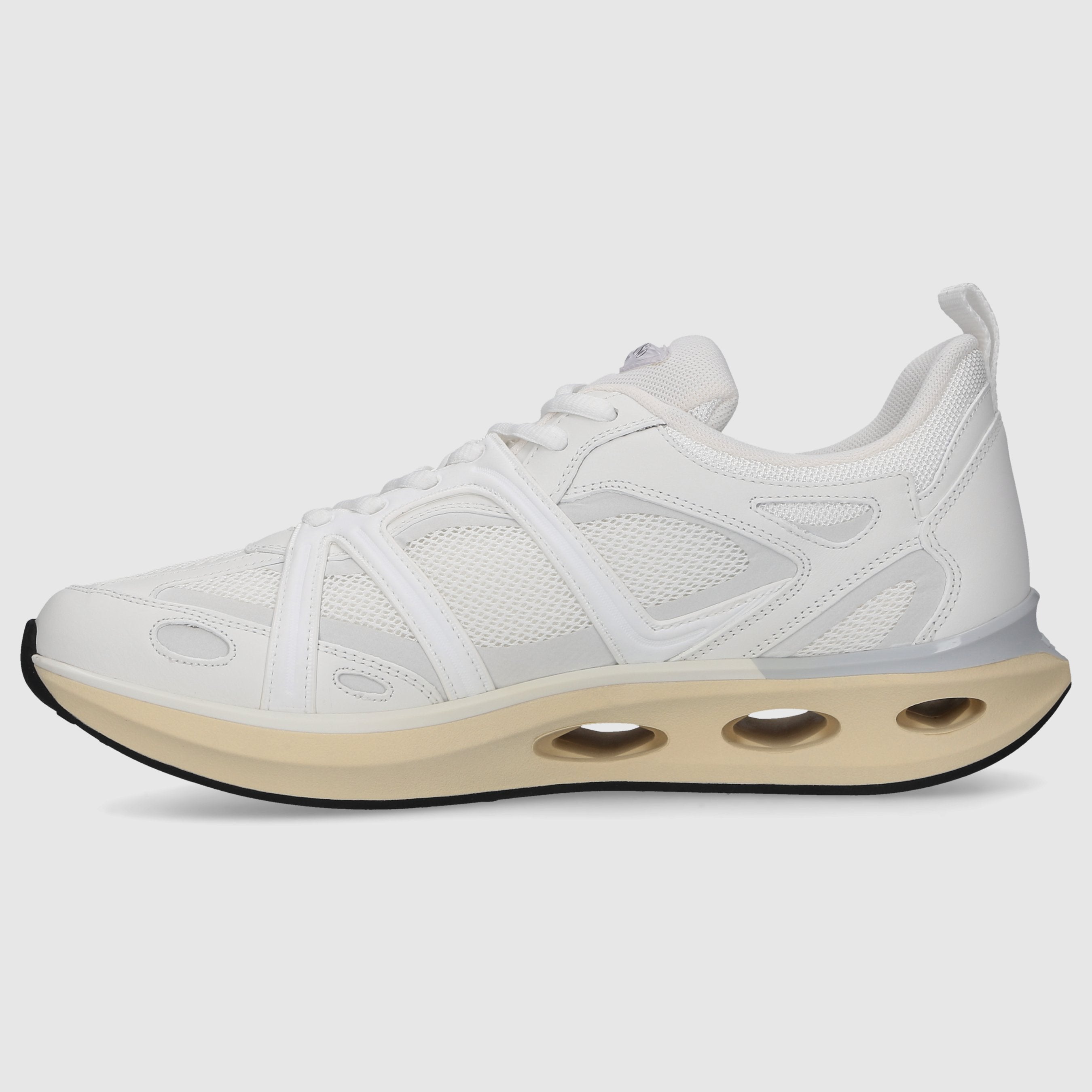 Valentino Garavani Herren Sneaker low Easyjog Kalbsleder weiß-kombi