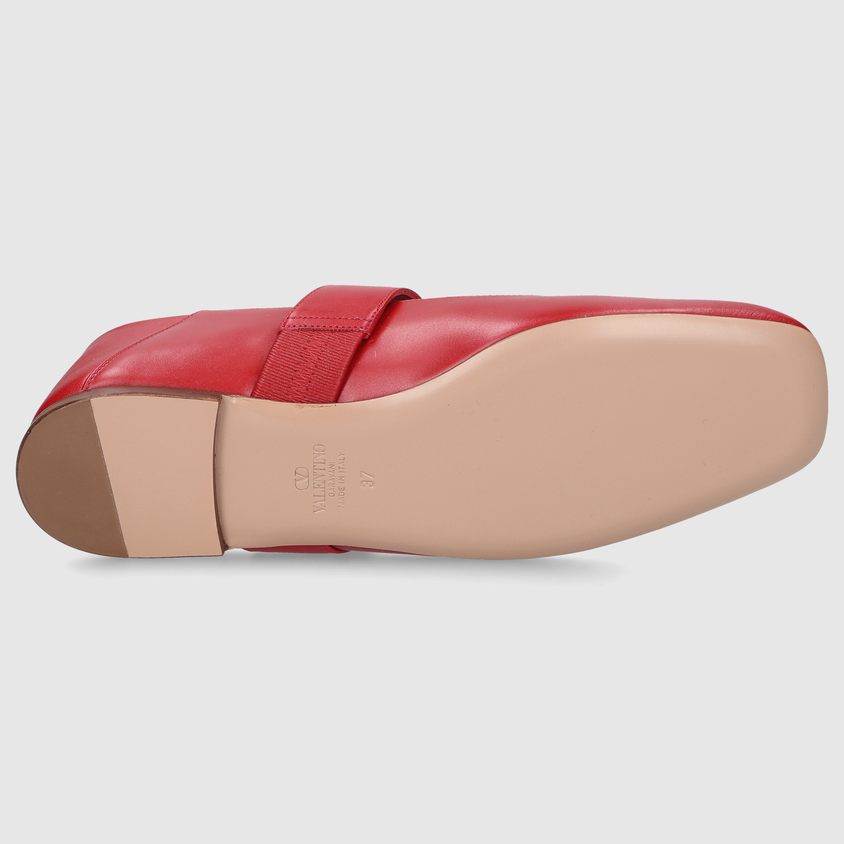 Valentino Garavani Damen Ballerinas Mary-Jane Kalbsleder rot