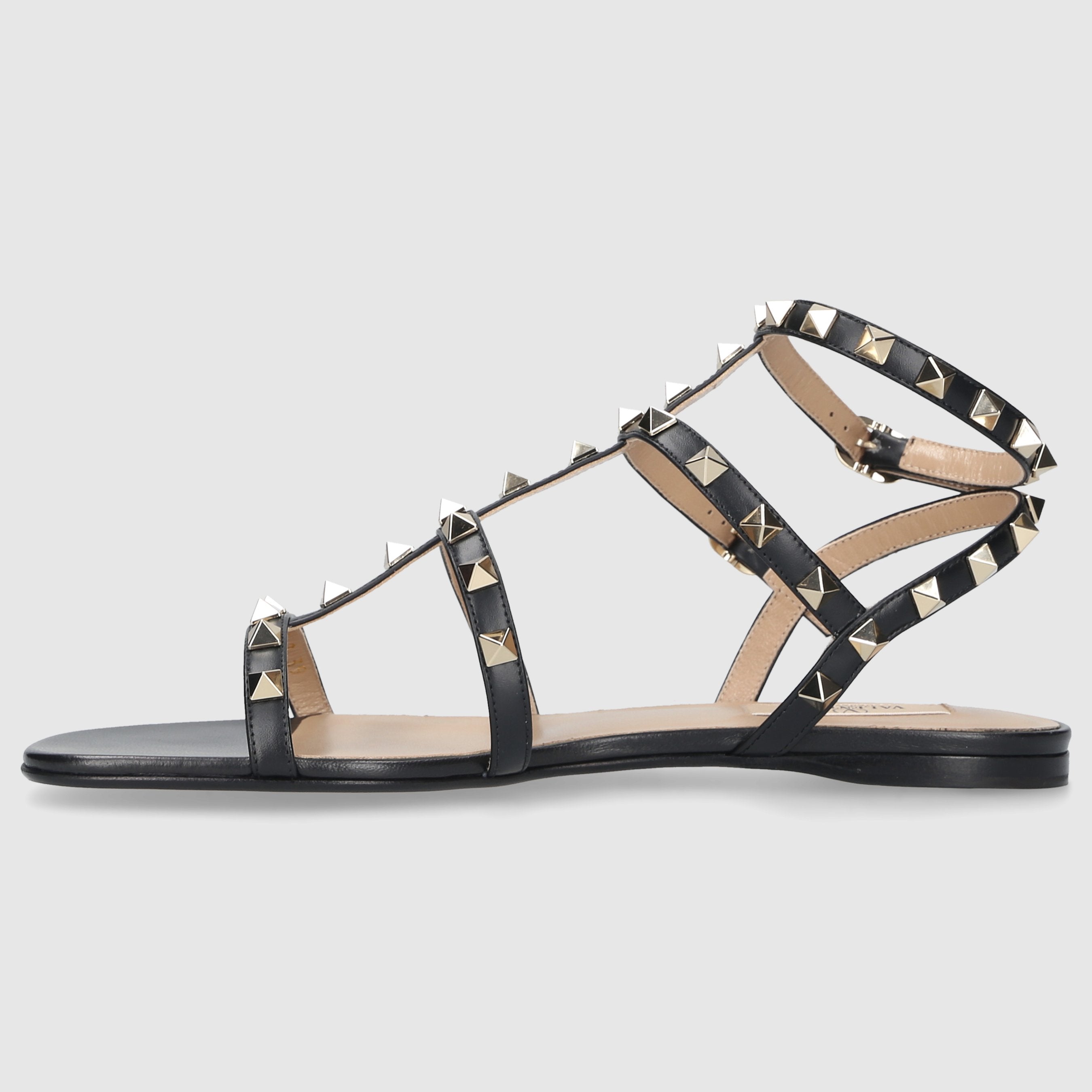 Valentino Garavani Damen Sandalen 6W2S0A05 Kalbsleder schwarz
