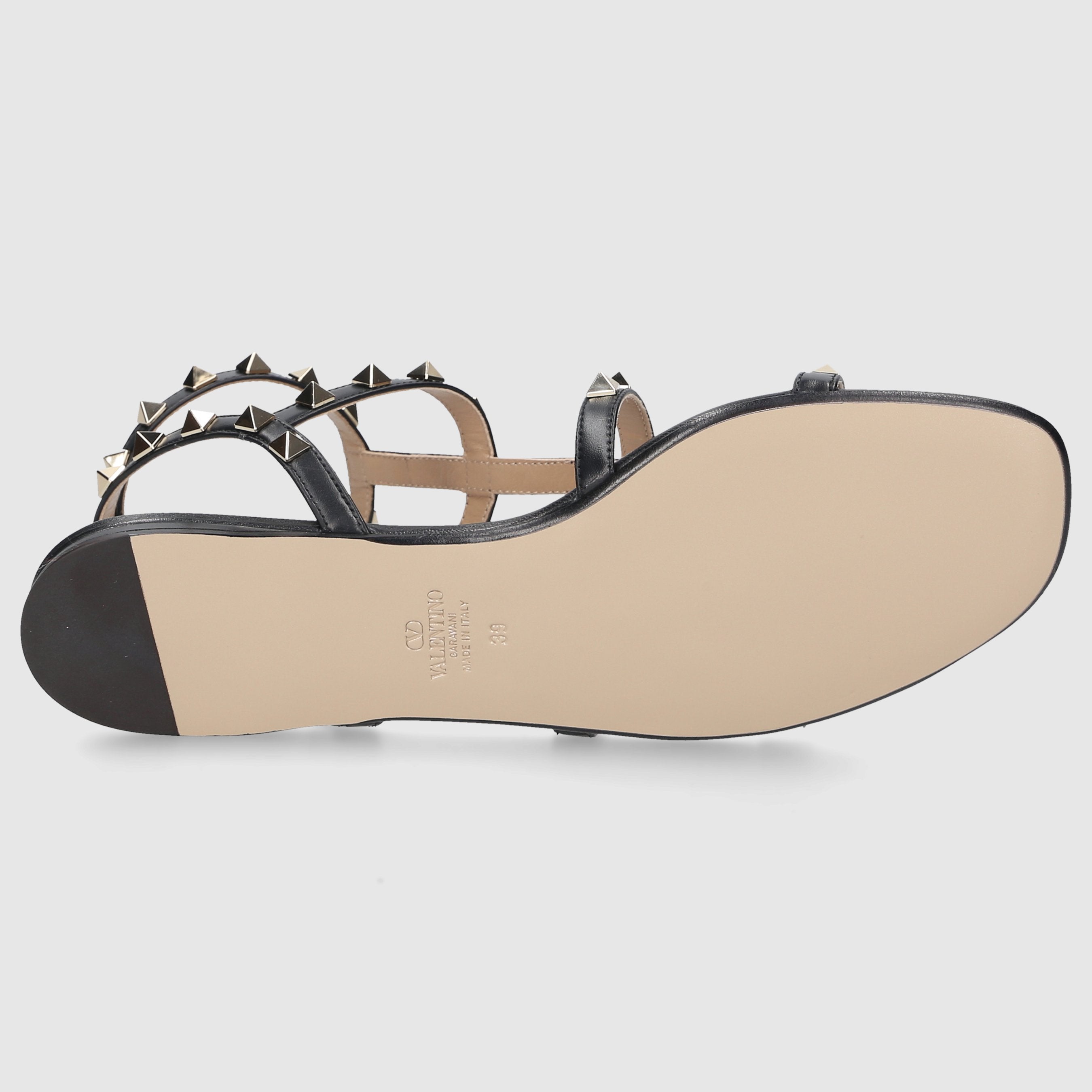 Valentino Garavani Damen Sandalen 6W2S0A05 Kalbsleder schwarz