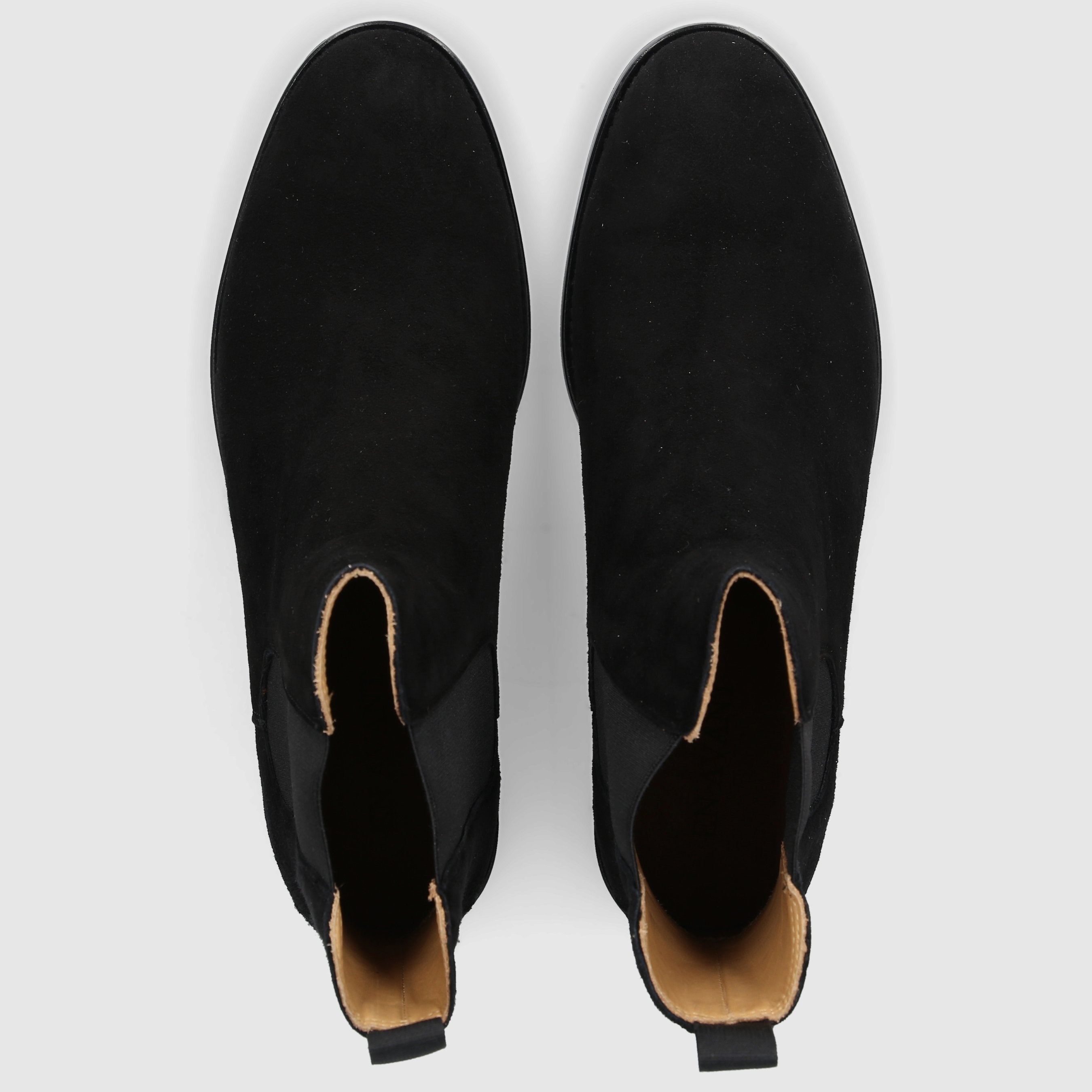 EN AVANT Damen Stiefeletten D0600003-311 Veloursleder schwarz