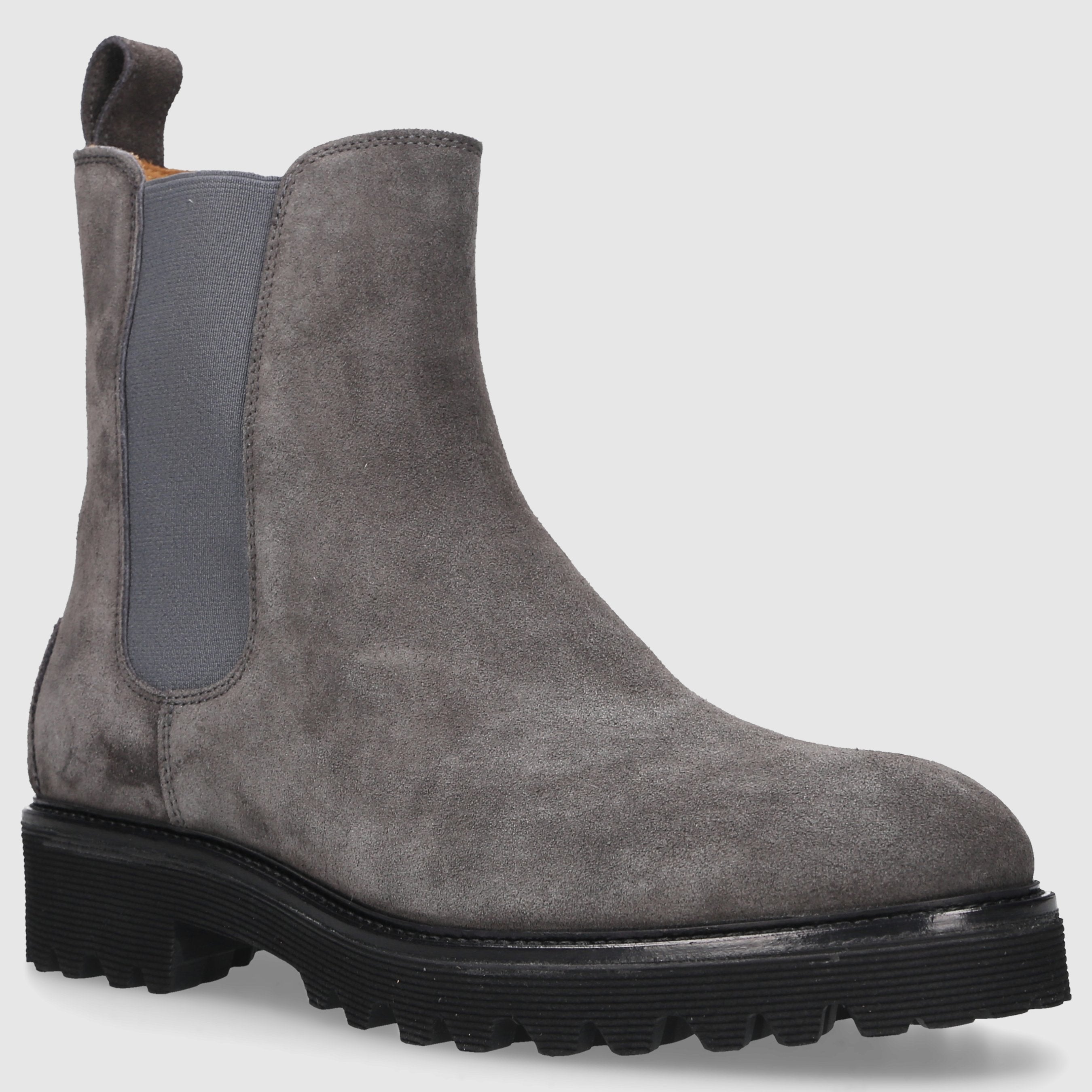 EN AVANT Damen Stiefeletten D0600003-417 Veloursleder grau
