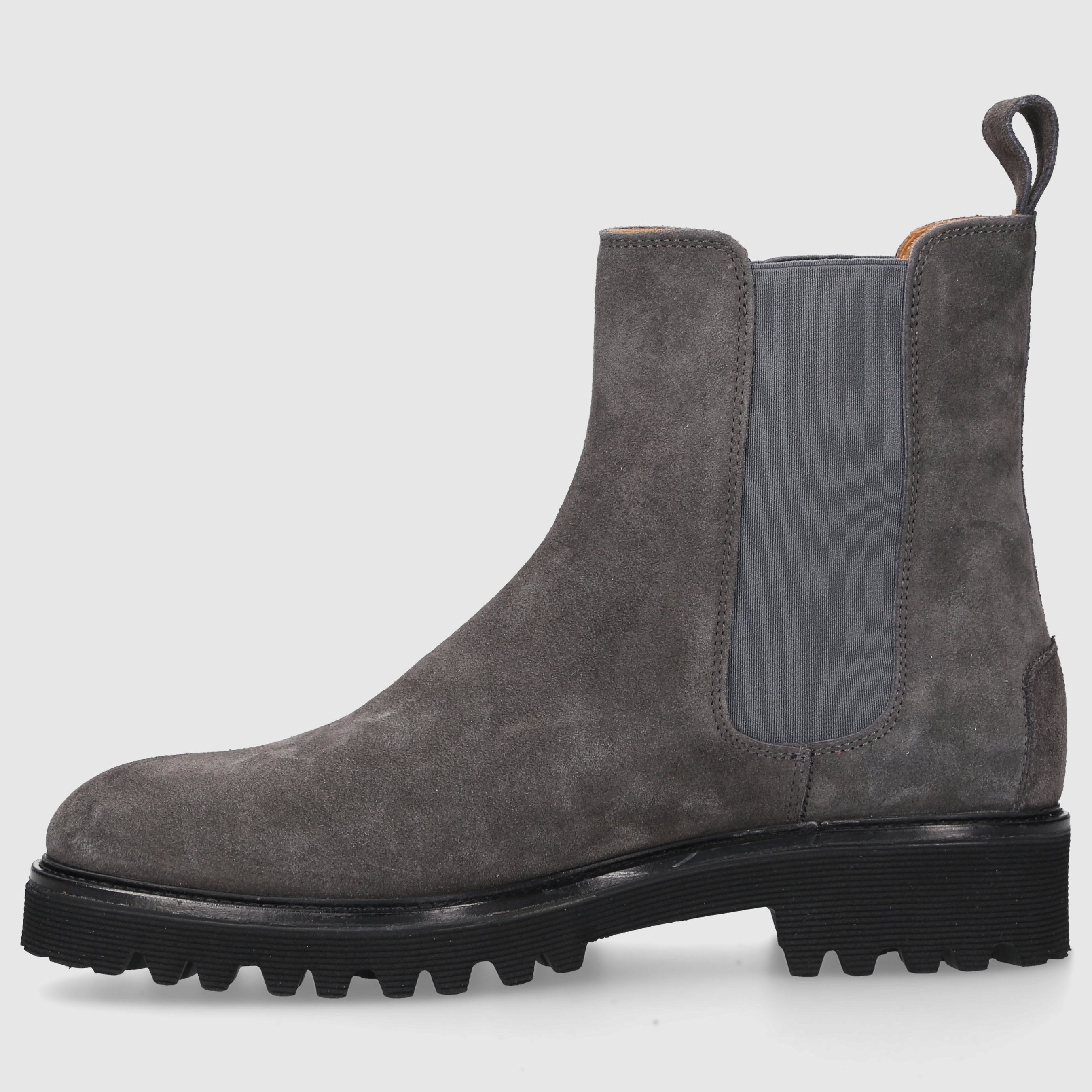 EN AVANT Damen Stiefeletten D0600003-417 Veloursleder grau