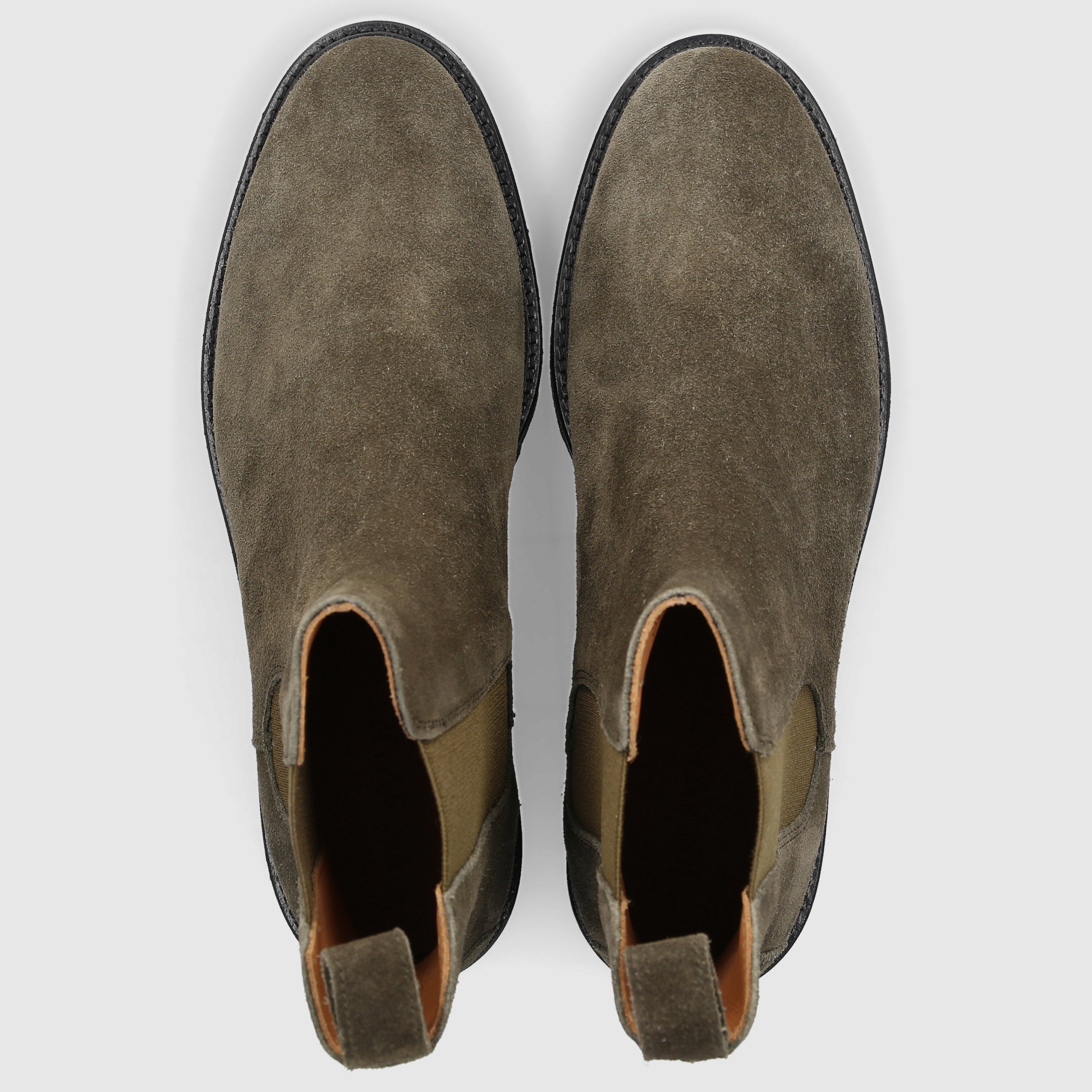 EN AVANT Damen Stiefeletten D060000-417 Veloursleder grün